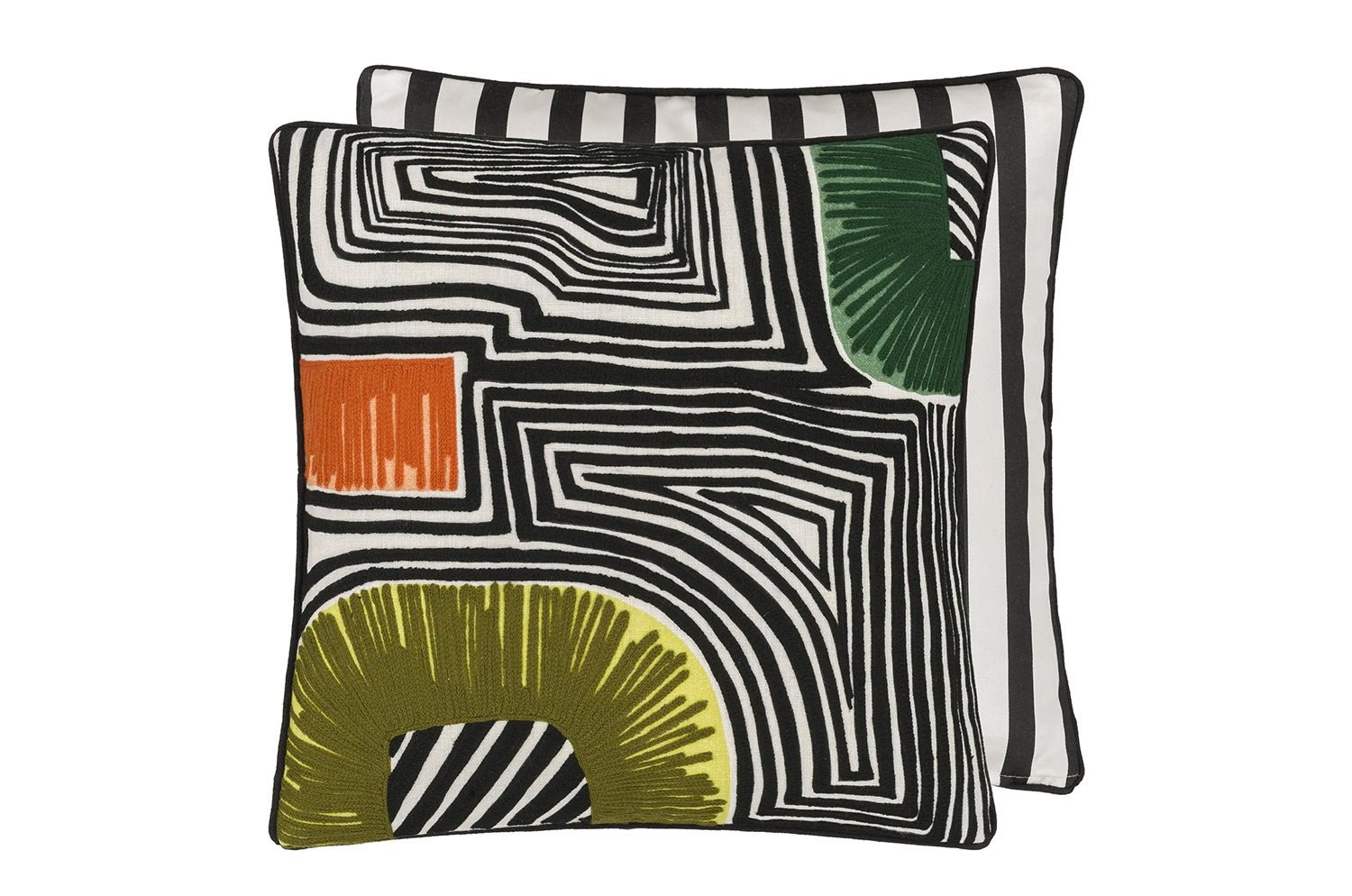 【海外取寄品】Christian Lacroix En Allant Aux Baux Cypres Cushion アン アラン オー ボー シプレ クッションカバー 50×50cm - HOUSE OF JAPAN Shop