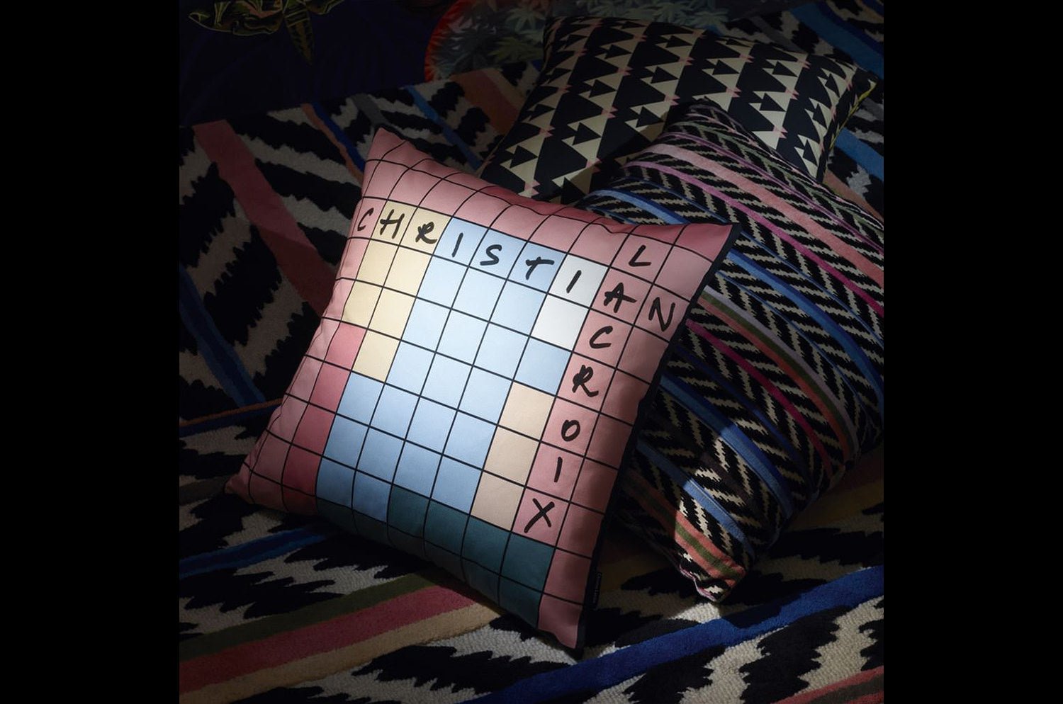 【海外取寄品】Christian Lacroix Gems Mix Agate クッションカバー 50×50cm - HOUSE OF JAPAN Shop