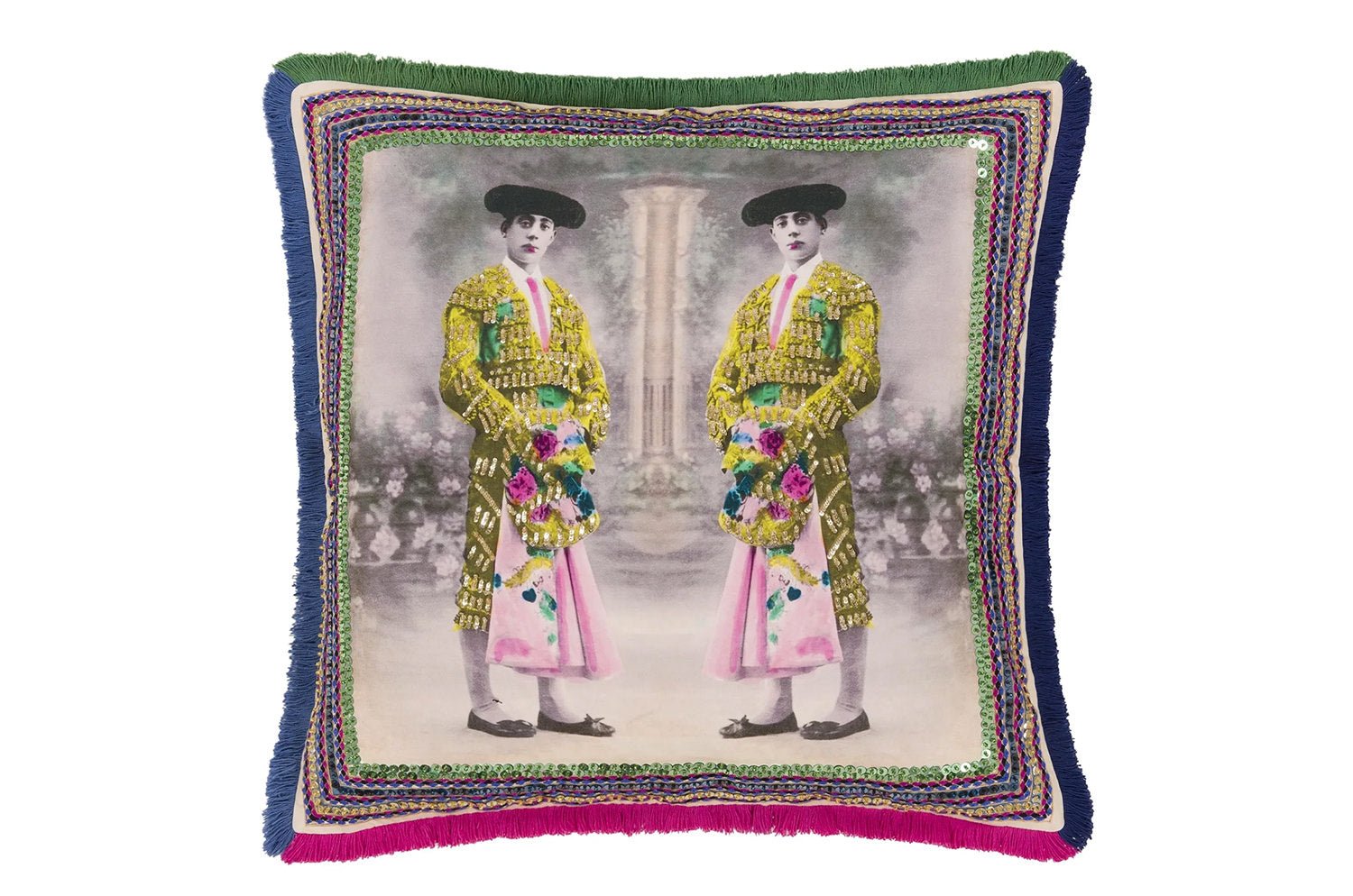 【海外取寄品】Christian Lacroix Torero Twins Mosaique Cushion トレロ ツインズ モザイク クッションカバー 50×50cm - HOUSE OF JAPAN Shop