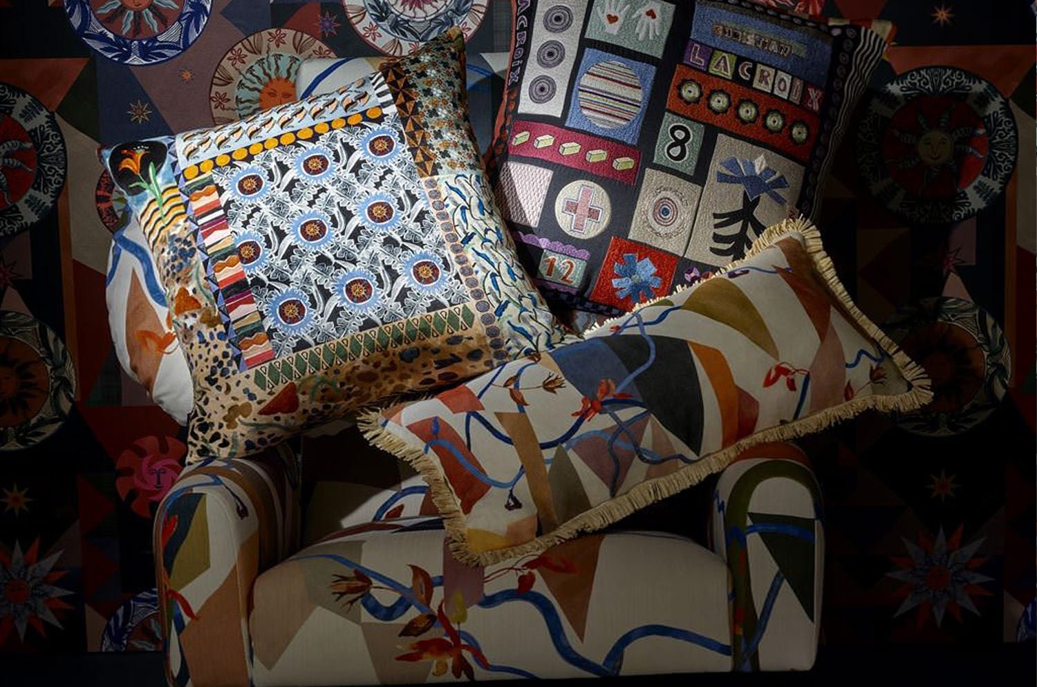 【海外取寄品】Christian Lacroix Trinquetaille Terre Cuite クッション 60×30cm 中材付 - HOUSE OF JAPAN Shop