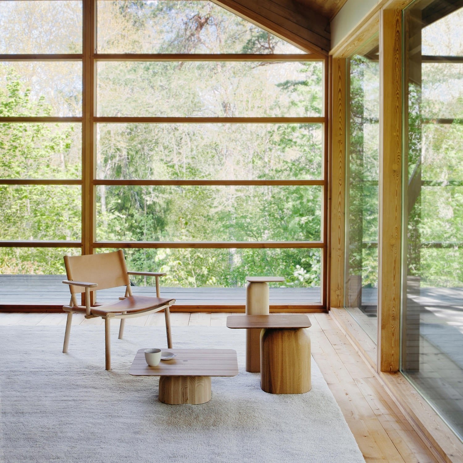 DECEMBER LOUNGE ディセンバーラウンジチェア (Oak) Cognac Leather|NIKARI - HOUSE OF JAPAN Shop