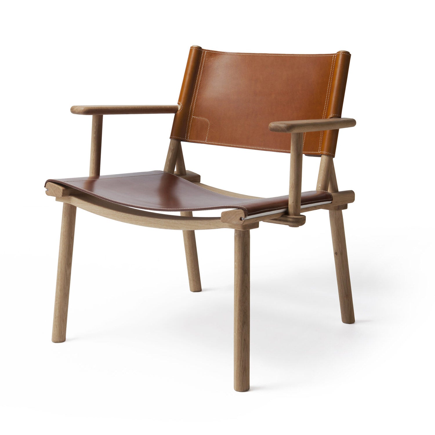 DECEMBER LOUNGE ディセンバーラウンジチェア (Oak) Cognac Leather|NIKARI - HOUSE OF JAPAN Shop