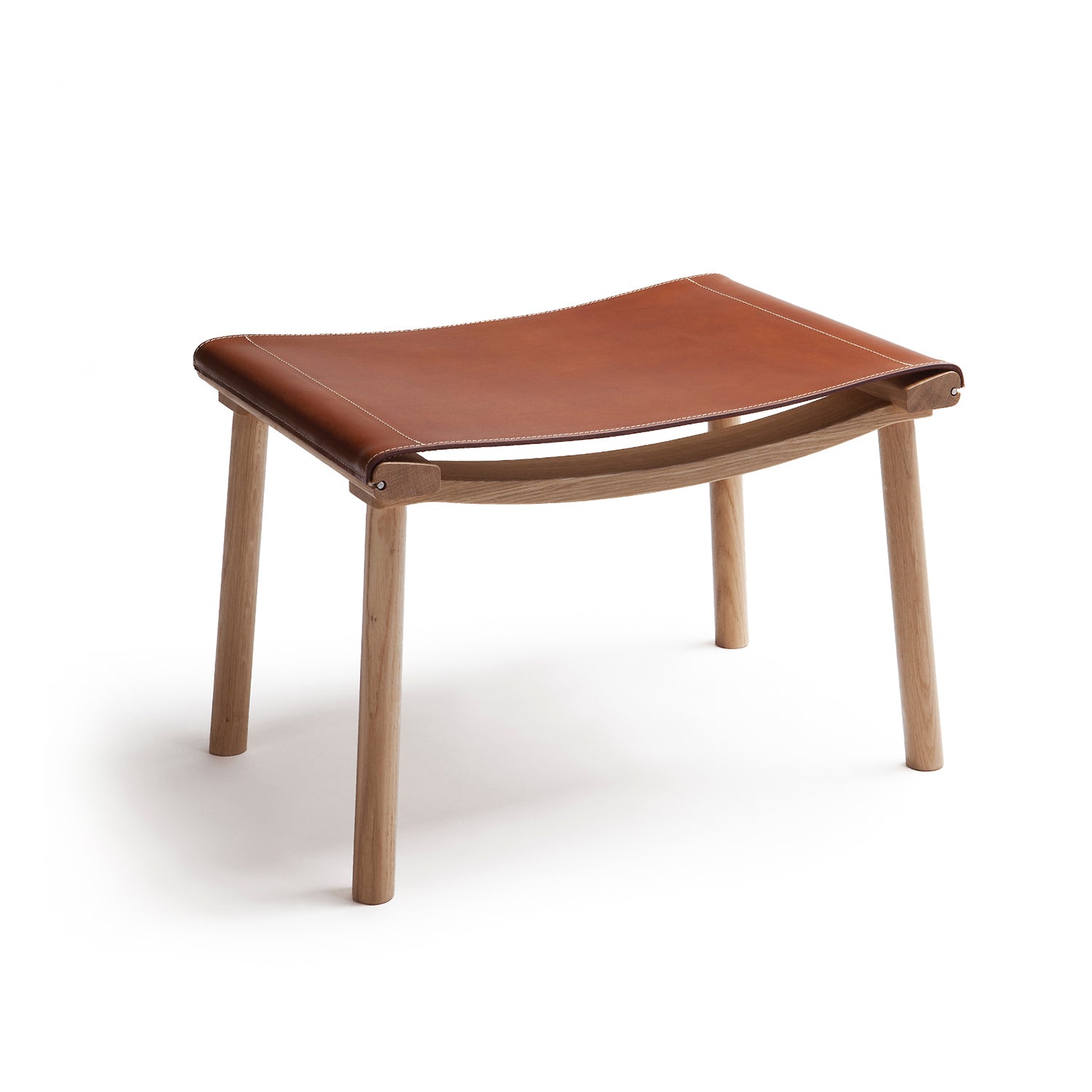 DECEMBER ディセンバーオットマン (Oak) Cognac Leather|NIKARI - HOUSE OF JAPAN Shop