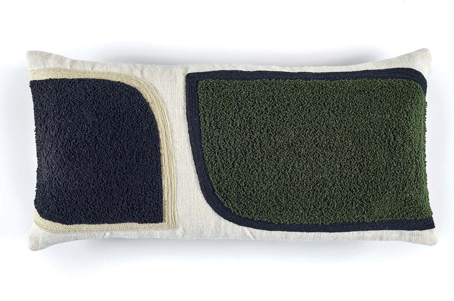 【海外取寄品】ELITIS(エリティス) Broceliande クッション(Kaki) 50x25cm 中材付 - HOUSE OF JAPAN Shop