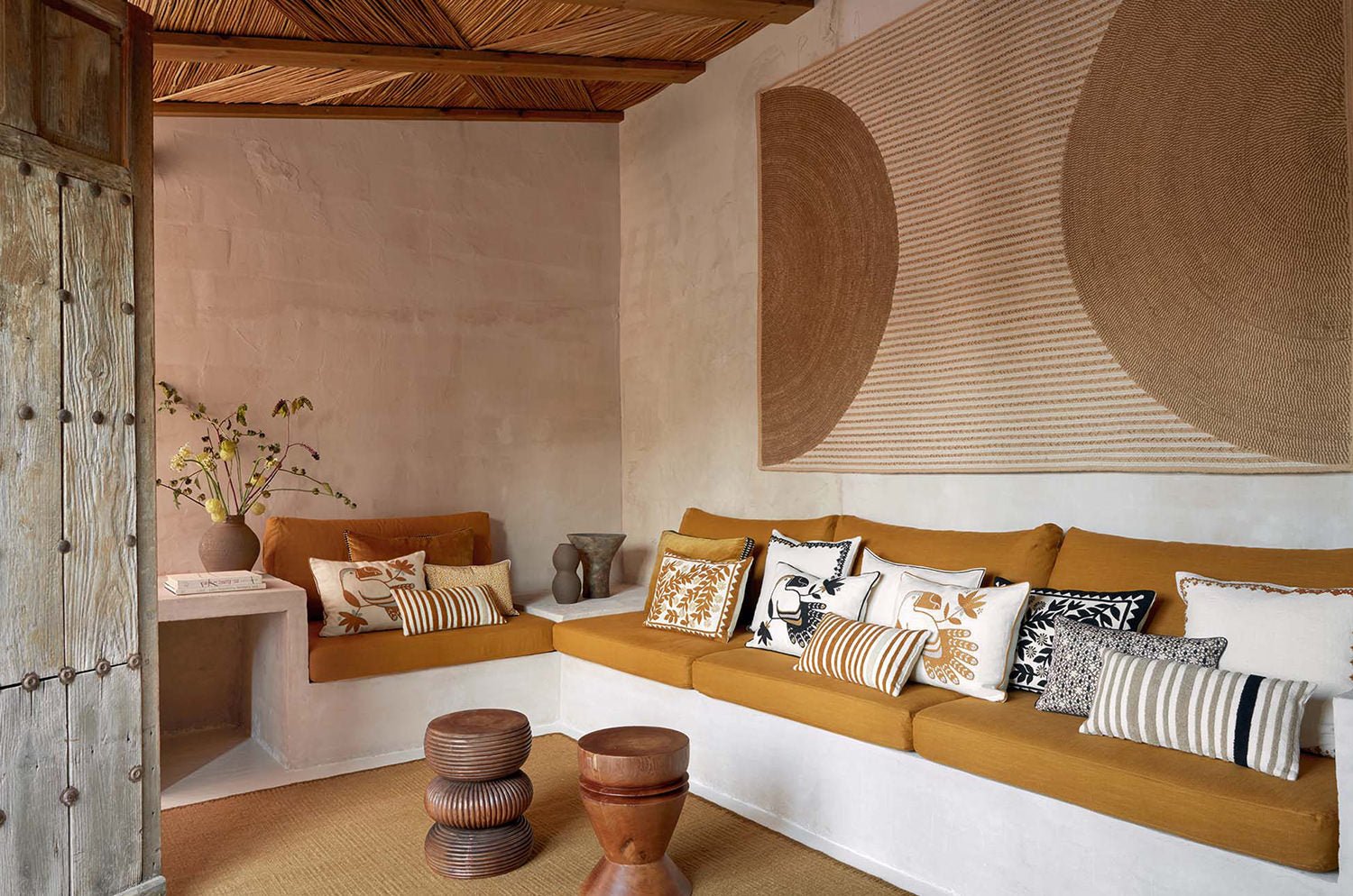 【海外取寄品】ELITIS(エリティス) Canopee クッション(Réglisse) 55x40cm 中材付 - HOUSE OF JAPAN Shop