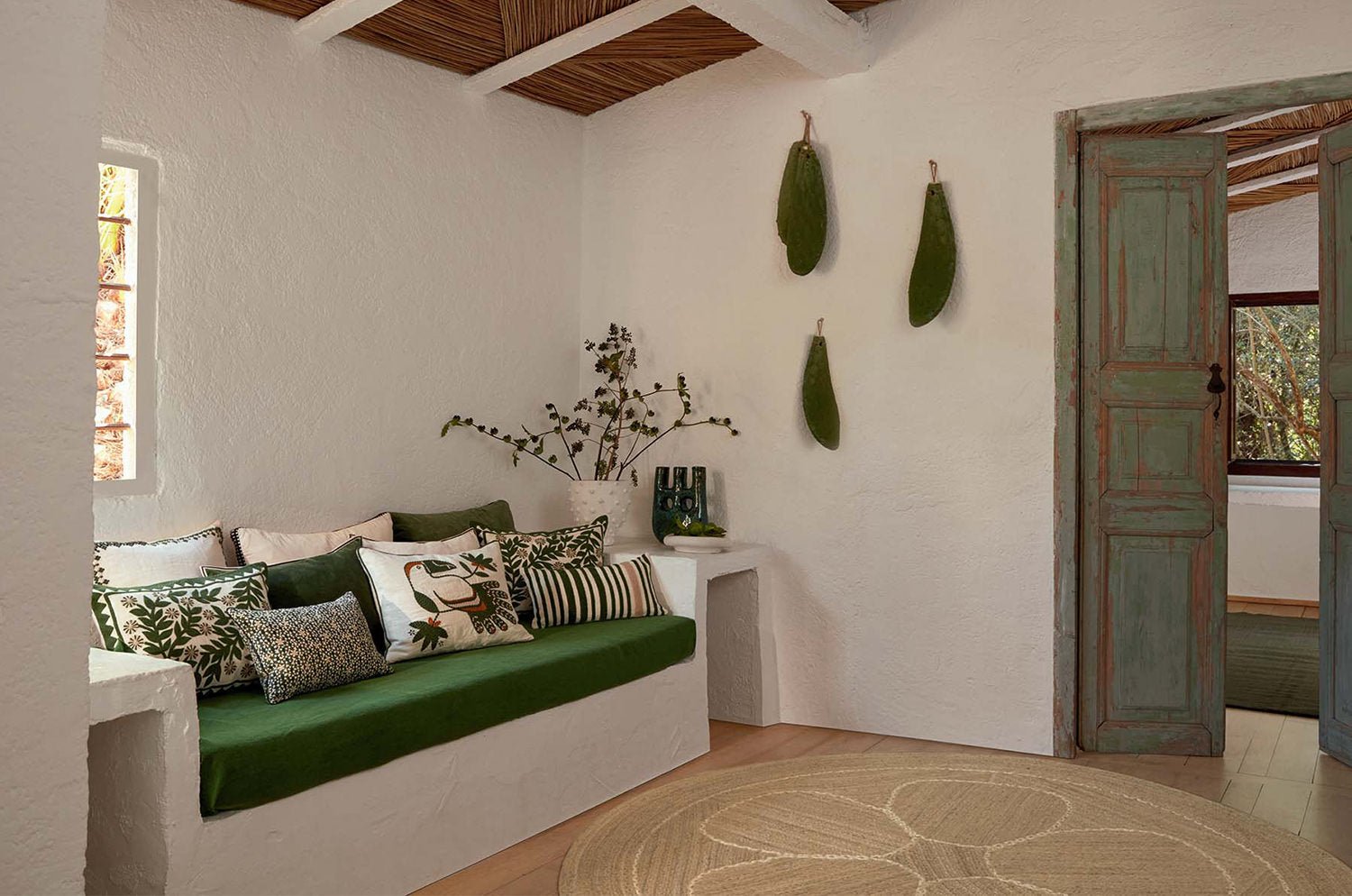 【海外取寄品】ELITIS(エリティス) Cristobal クッション(Figuier) 55x40cm 中材付 - HOUSE OF JAPAN Shop