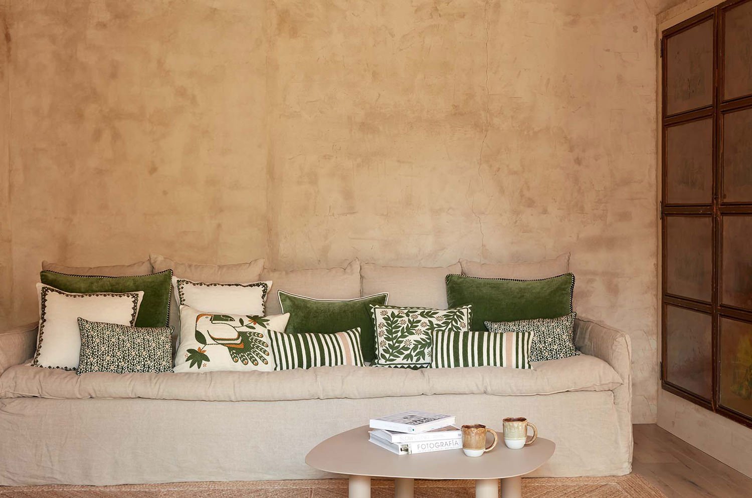 【海外取寄品】ELITIS(エリティス) Cristobal クッション(Figuier) 55x40cm 中材付 - HOUSE OF JAPAN Shop