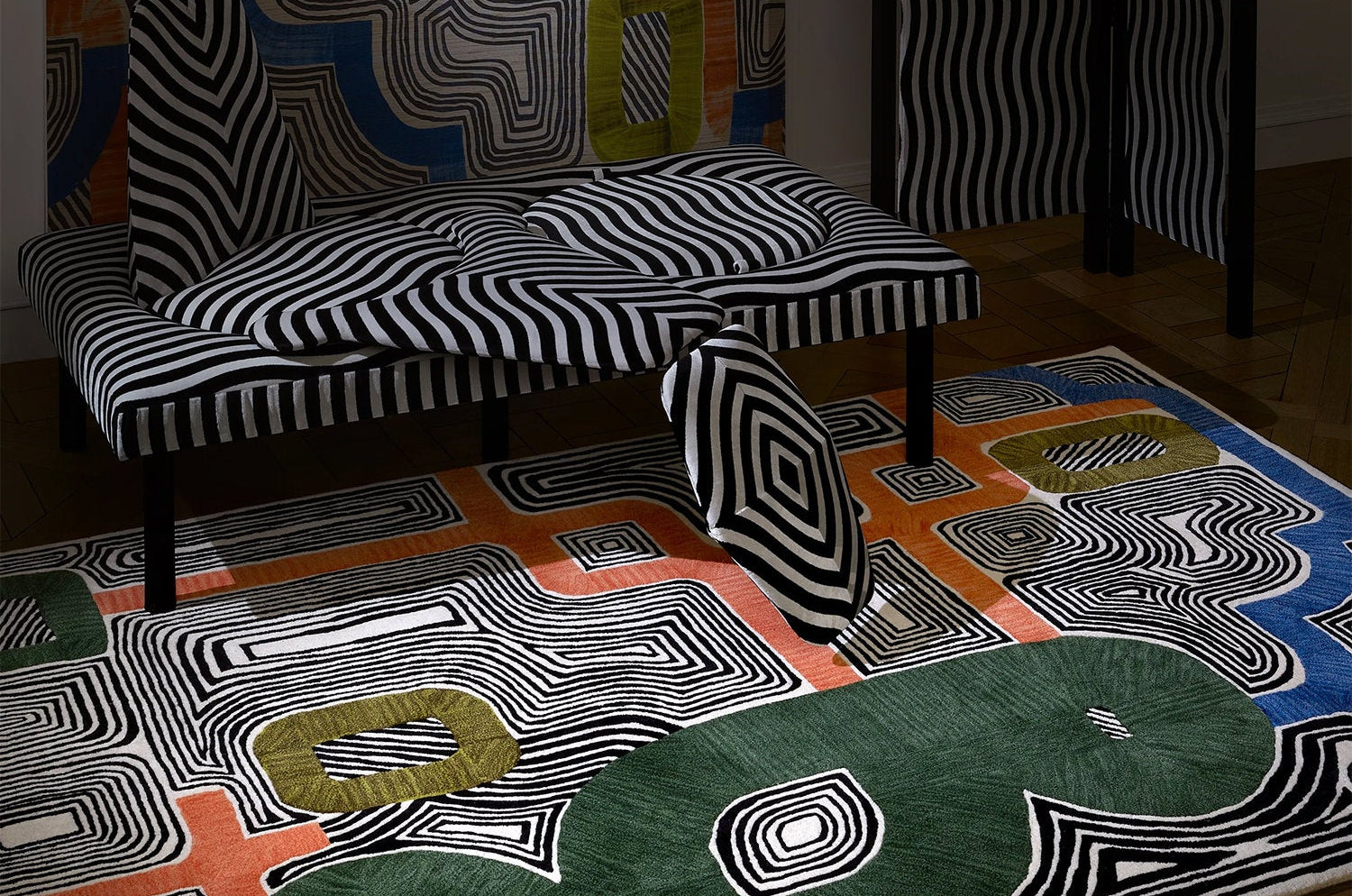 En Allant Aux Baux Cypres Rug アン アラン オー ボー シプレ ラグ|Christian Lacroix(クリスチャンラクロワ) - HOUSE OF JAPAN Shop