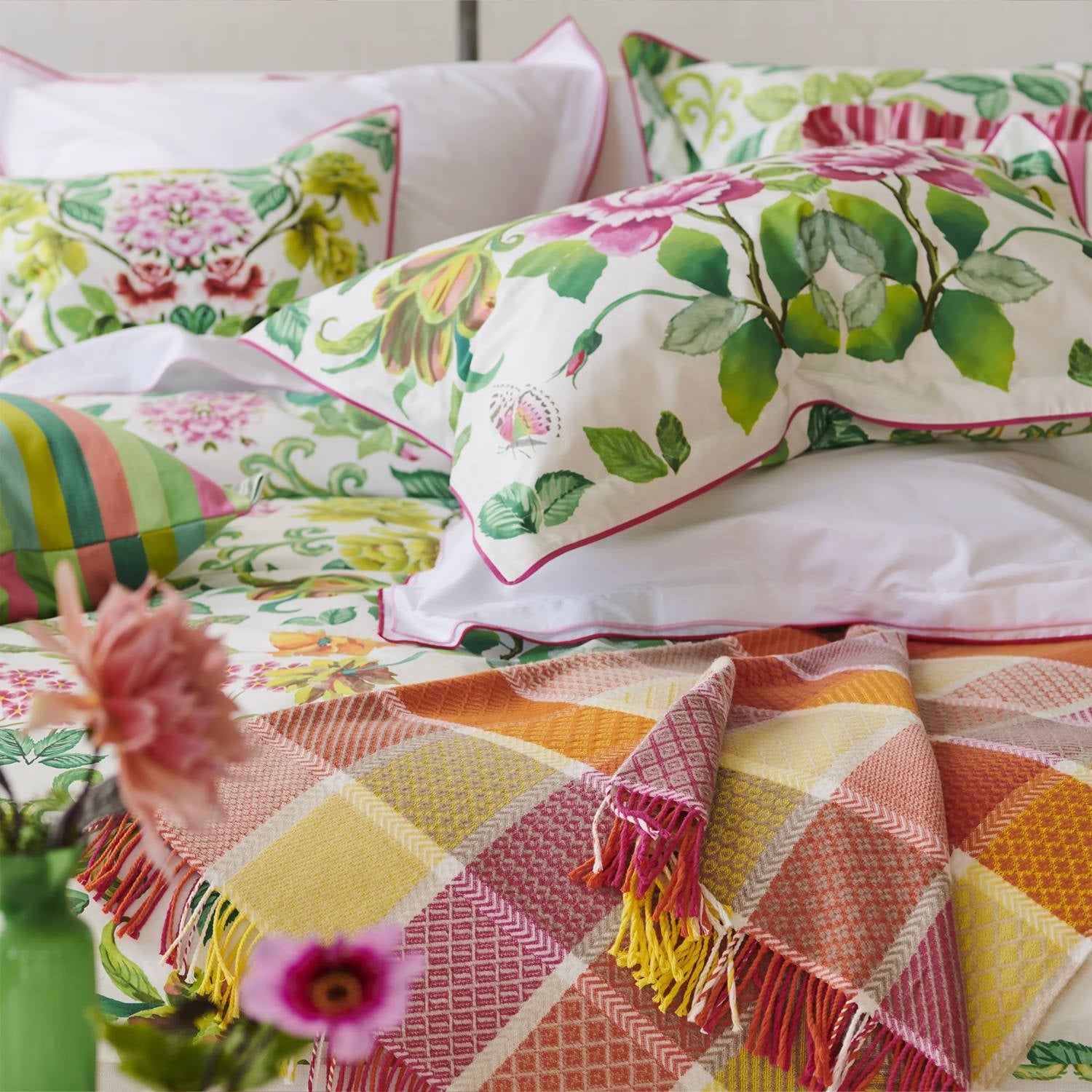 Golbourne Zinnia Throw ゴルボーン ジニア スロー|Designers Guild(デザイナーズギルド) - HOUSE OF JAPAN Shop