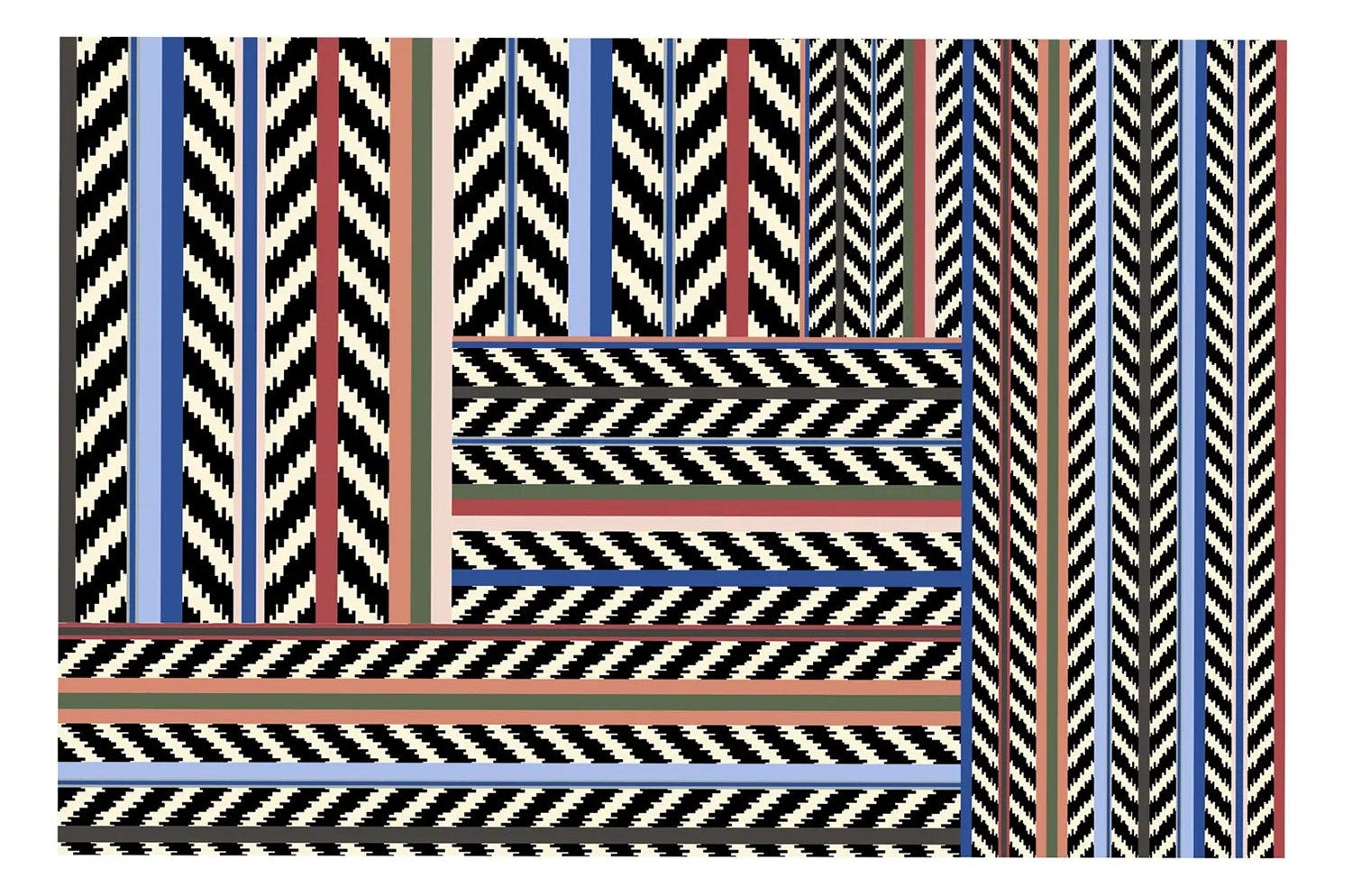 Jaipur Stripe - Azur Rug ジャイプールストライプ アジュール ラグ|Christian Lacroix(クリスチャンラクロワ) - HOUSE OF JAPAN Shop