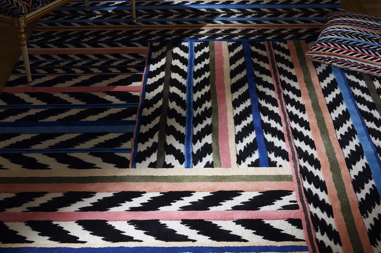 Jaipur Stripe - Azur Rug ジャイプールストライプ アジュール ラグ|Christian Lacroix(クリスチャンラクロワ) - HOUSE OF JAPAN Shop