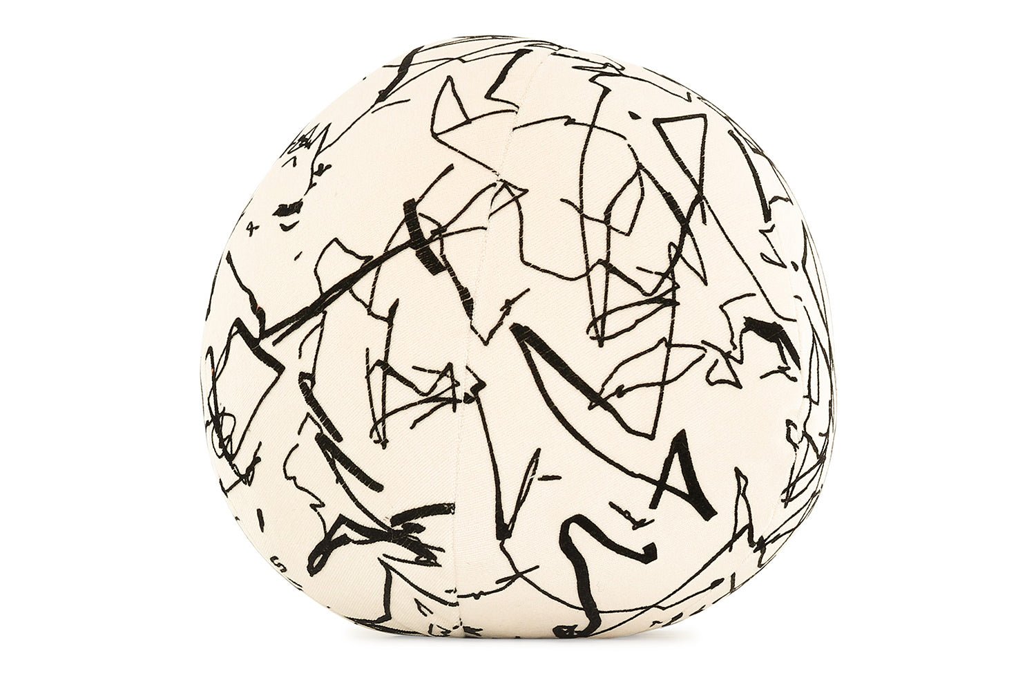 【海外取寄品】kirkbydesign(カークビー・デザイン) Scribble クッション(Monochrome) 直径35cm 中材付 - HOUSE OF JAPAN Shop