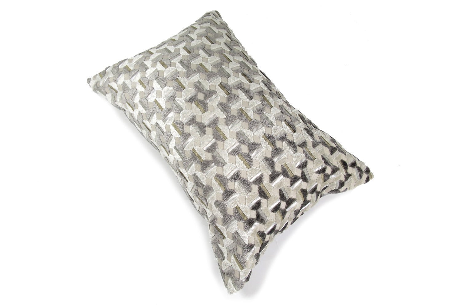 La Lumière ルミエール ジャカードベルベットクッション ナチュラルグレージュ 45×30cm 中材付 - HOUSE OF JAPAN Shop