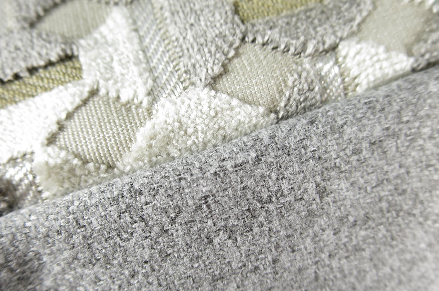 La Lumière ルミエール ジャカードベルベットクッション ナチュラルグレージュ 45×30cm 中材付 - HOUSE OF JAPAN Shop