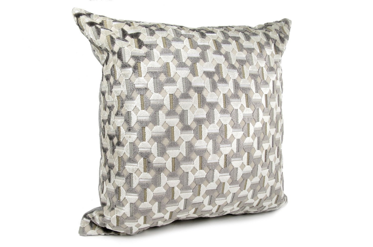 La Lumière ルミエール ジャカードベルベット クッションカバー ナチュラルグレージュ 45×45cm - HOUSE OF JAPAN Shop