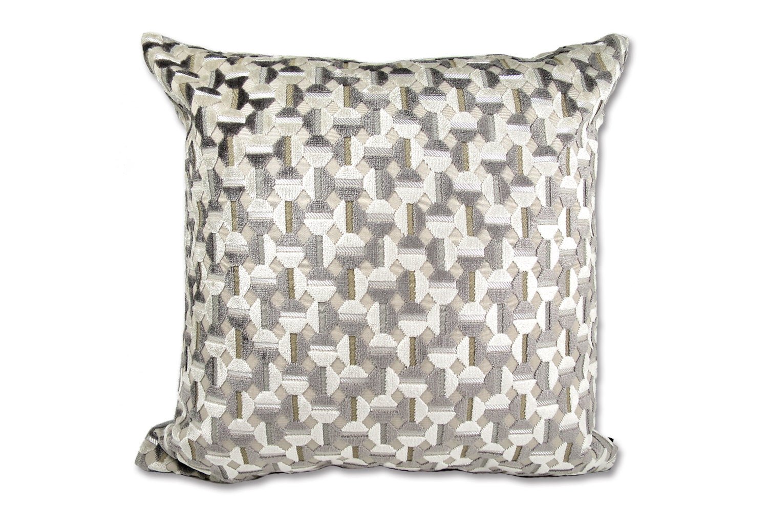 La Lumière ルミエール ジャカードベルベット クッションカバー ナチュラルグレージュ 45×45cm - HOUSE OF JAPAN Shop