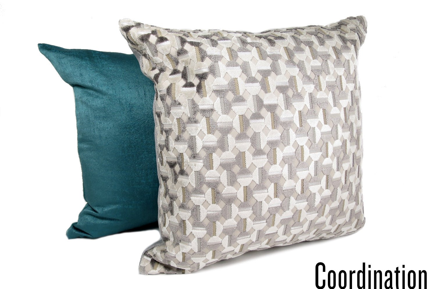 La Lumière ルミエール ジャカードベルベット クッションカバー ナチュラルグレージュ 45×45cm - HOUSE OF JAPAN Shop