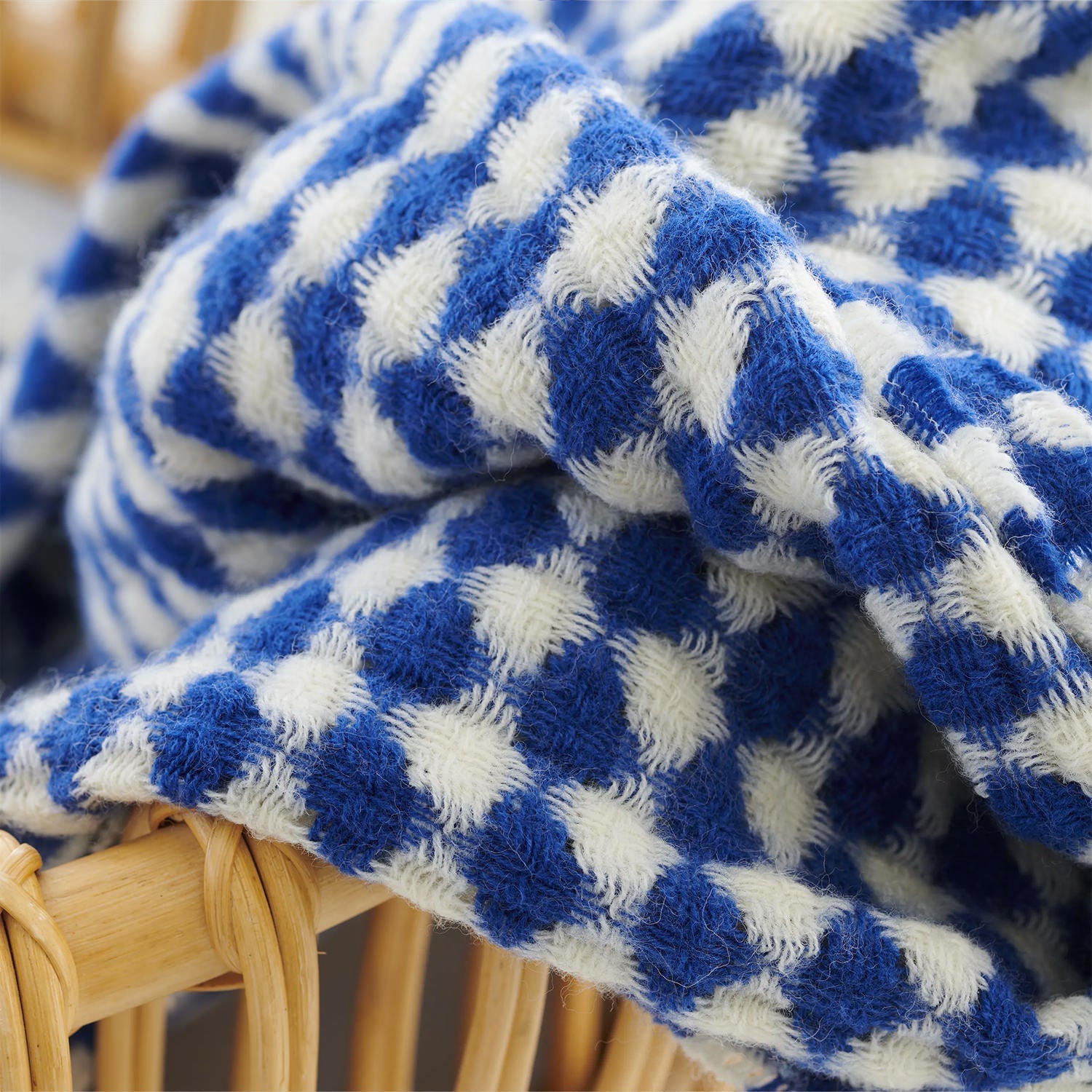 Lansdowne Cobalt Throw ランズダウン コバルト スロー|Designers Guild(デザイナーズギルド) - HOUSE OF JAPAN Shop