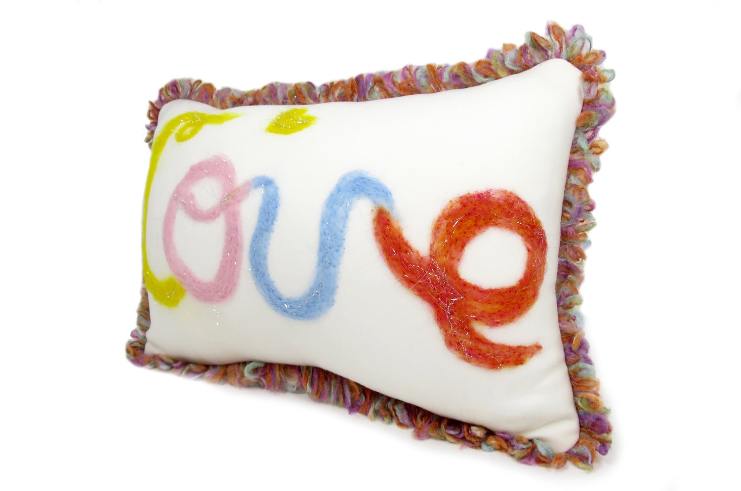 癒されレタードメッセージフリースクッション LOVE ハンドメイド 45×30 中材付 - HOUSE OF JAPAN Shop