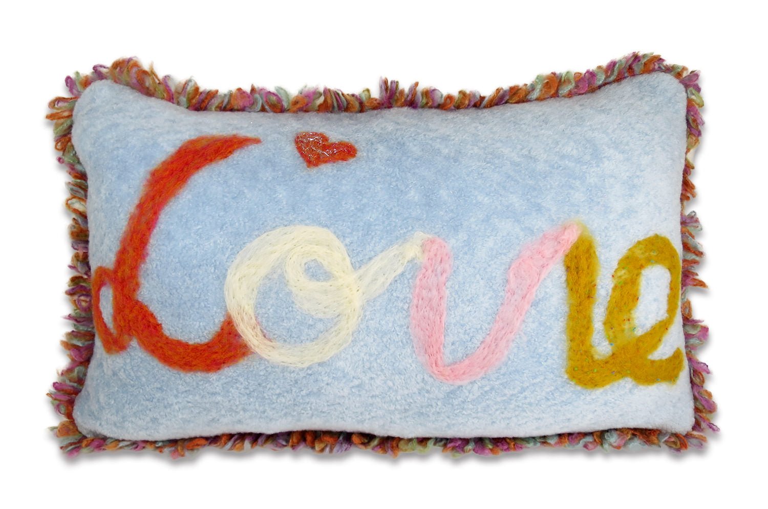 癒されレタードメッセージフリースクッション LOVE ハンドメイド 55(59)cm×33(37)cm 中材付 - HOUSE OF JAPAN Shop