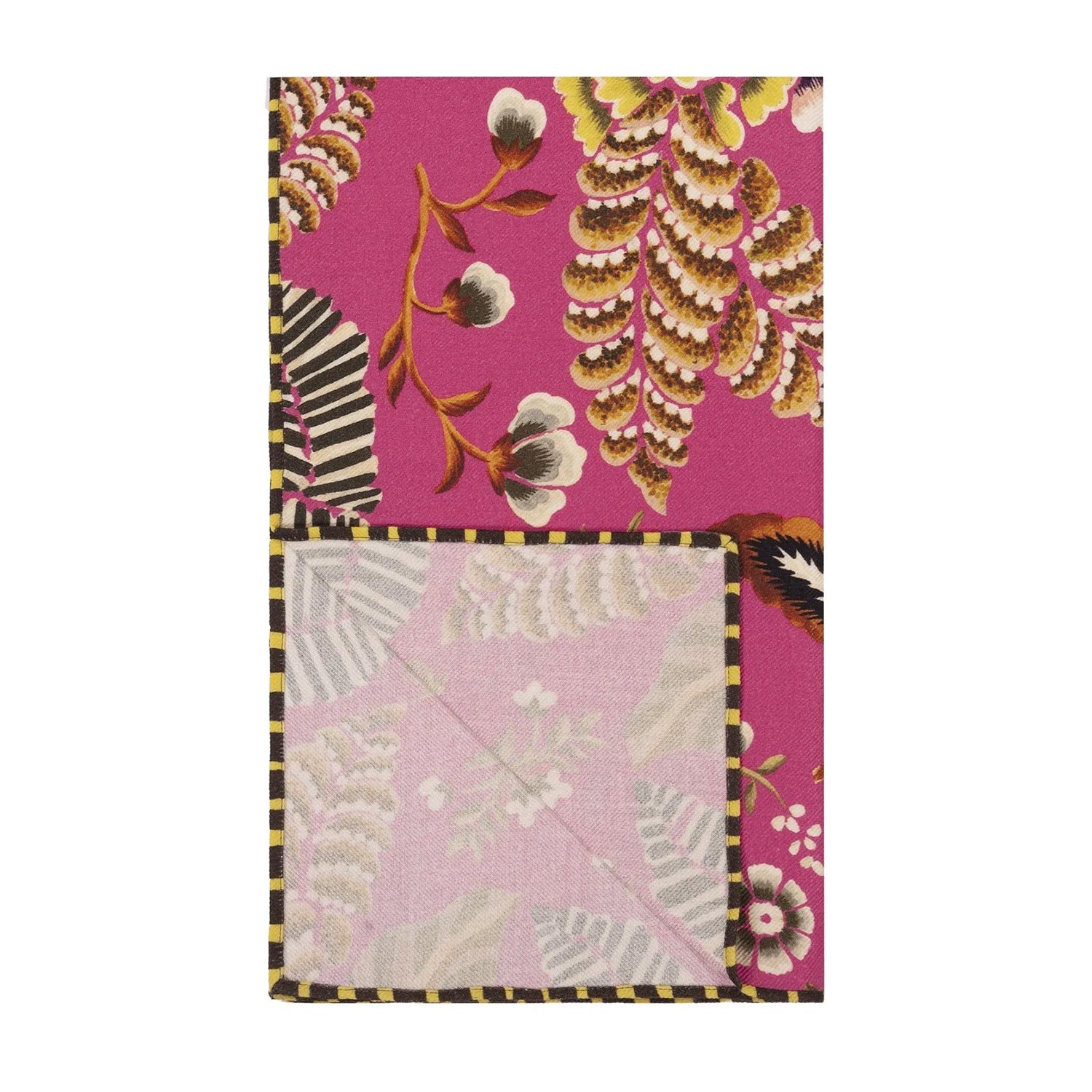 Rose De Damas Cerise Throw ローズ ド ダマス セリーズ スロー|Designers Guild(デザイナーズギルド) - HOUSE OF JAPAN Shop