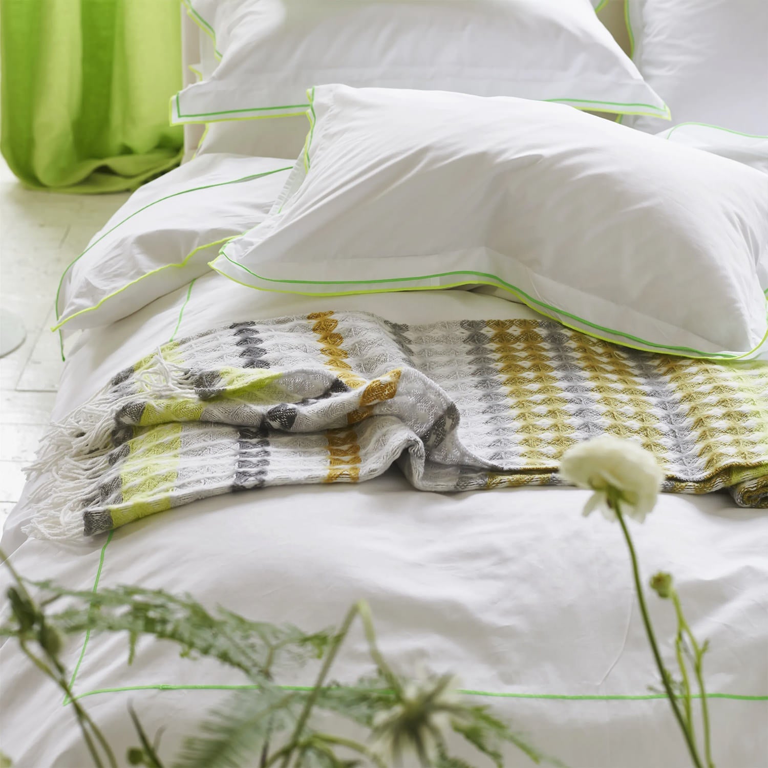 Santerno Moss Throw サンテルノ モス スロー|Designers Guild(デザイナーズギルド) - HOUSE OF JAPAN Shop