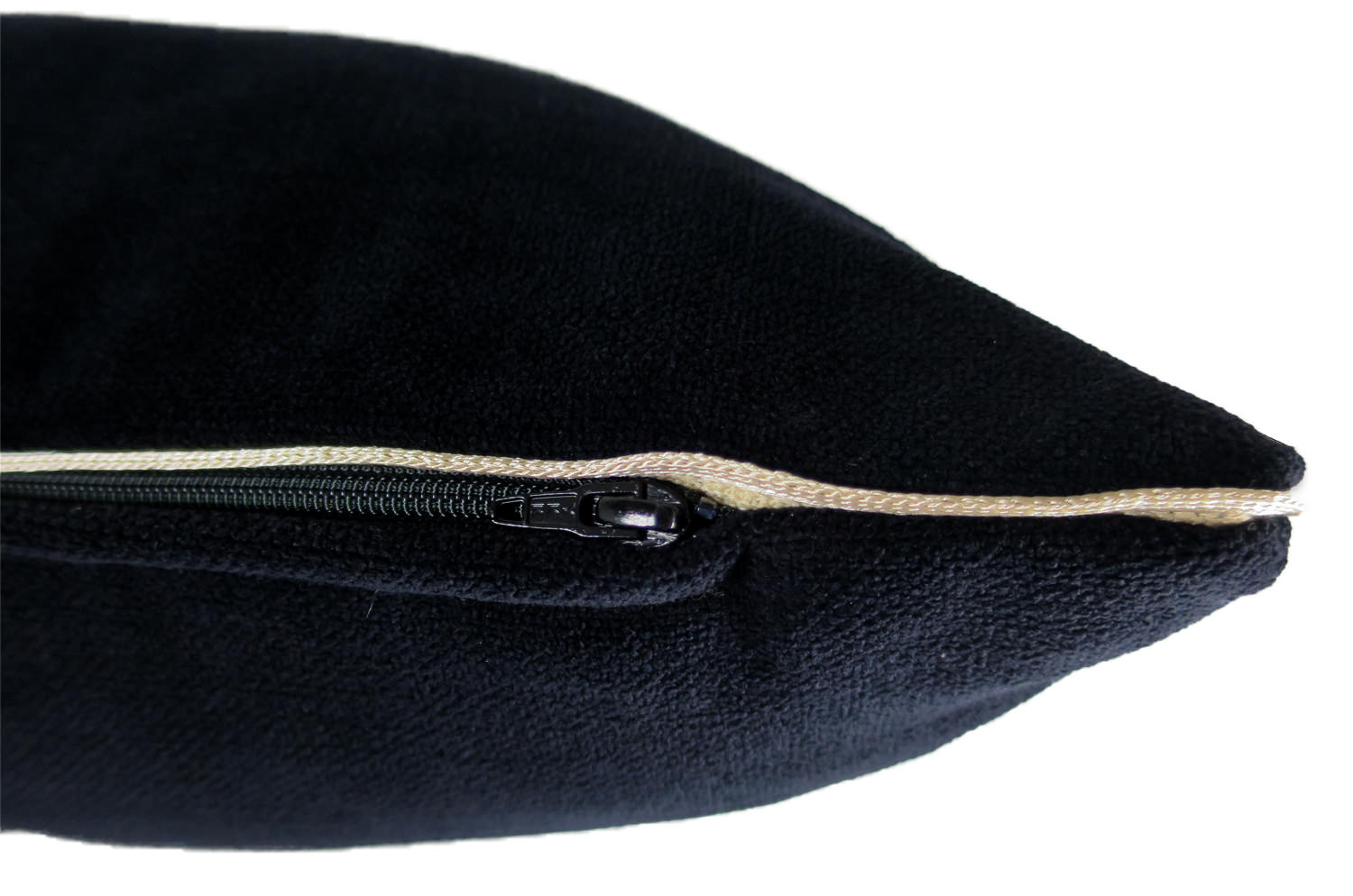 The Aquaclean スペイン製アクアクリーン パイピングクッション (ブラック) 60×40cm 中材付 - HOUSE OF JAPAN Shop