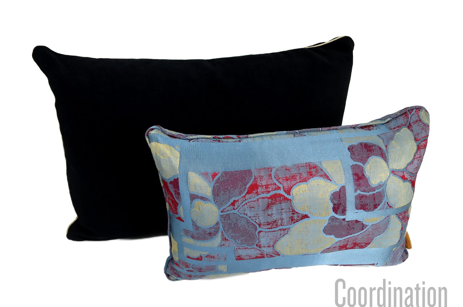 The Aquaclean スペイン製アクアクリーン パイピングクッション (ブラック) 60×40cm 中材付 - HOUSE OF JAPAN Shop