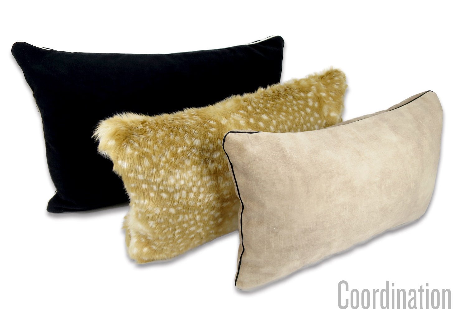 The Aquaclean スペイン製アクアクリーン パイピングクッション (ブラック) 60×40cm 中材付 - HOUSE OF JAPAN Shop