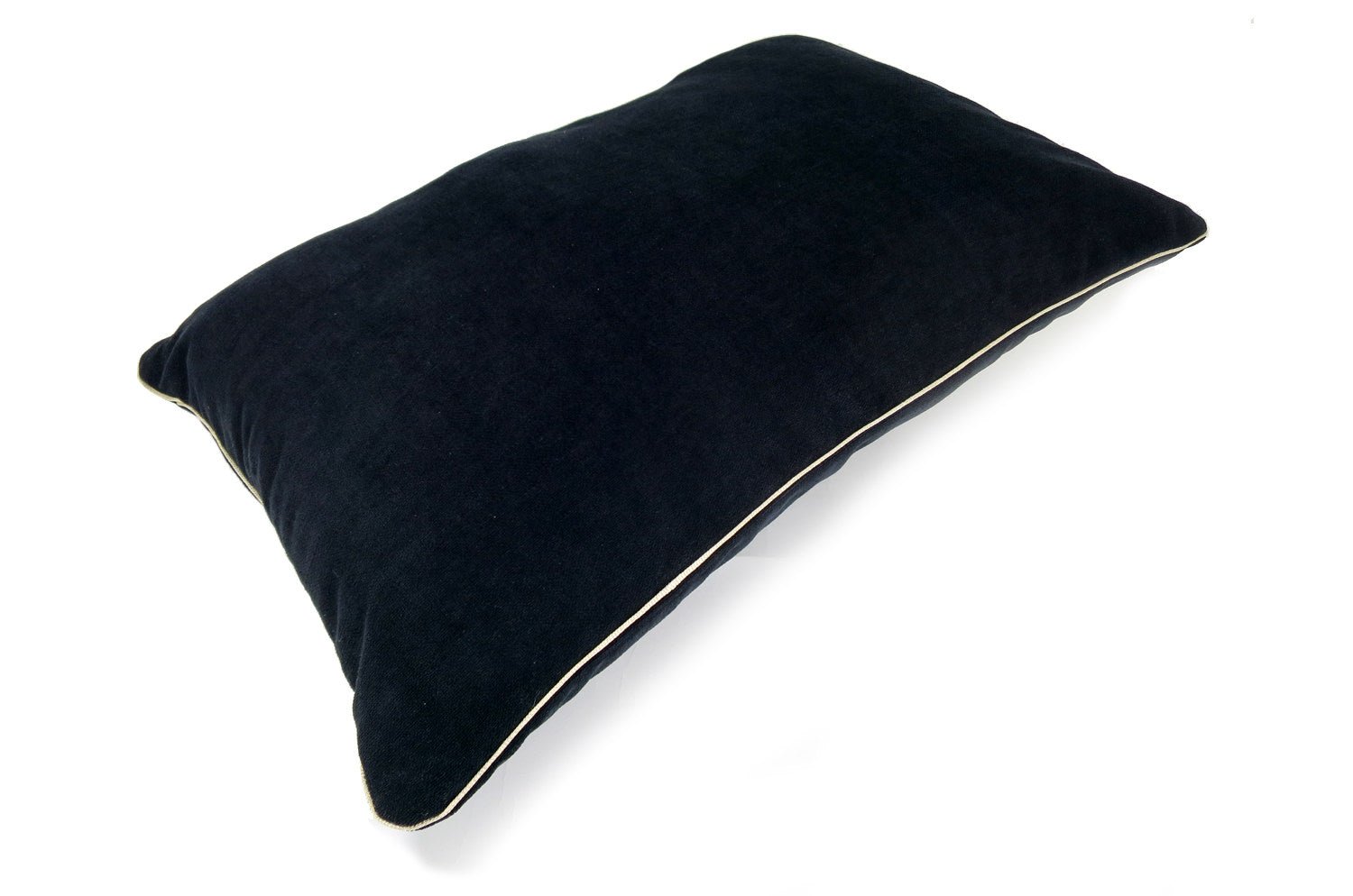 The Aquaclean スペイン製アクアクリーン パイピングクッション (ブラック) 60×40cm 中材付 - HOUSE OF JAPAN Shop