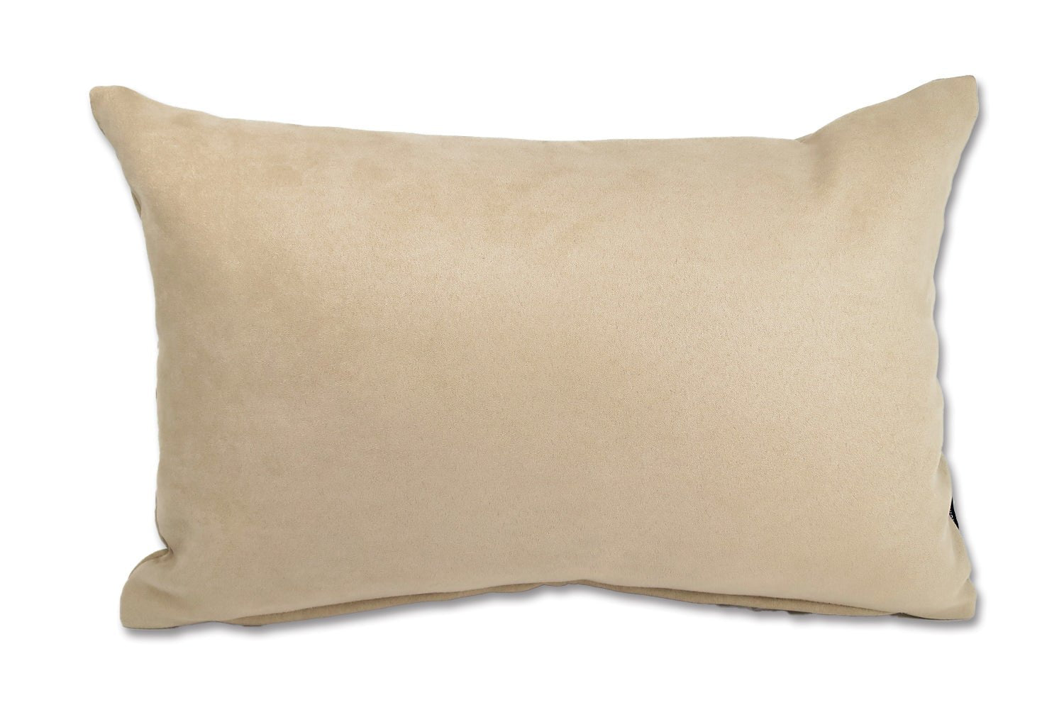 The Baghera Suede ベージュスエード&ラッカーニジップクッション 45×30cm 中材付 - HOUSE OF JAPAN Shop