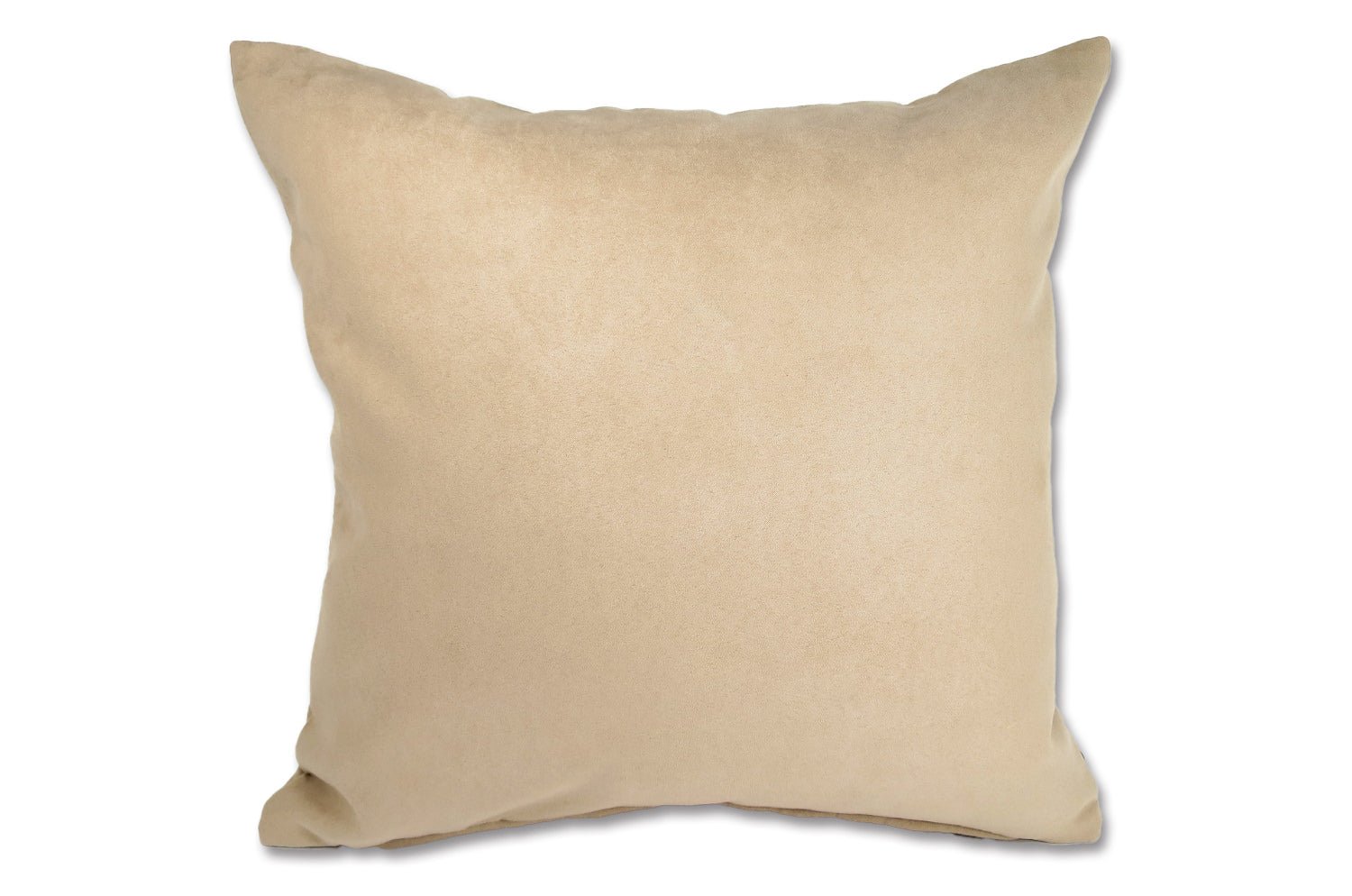 The Baghera Suede ベージュスエード&ラッカーニジップクッションカバー 45×45cm - HOUSE OF JAPAN Shop