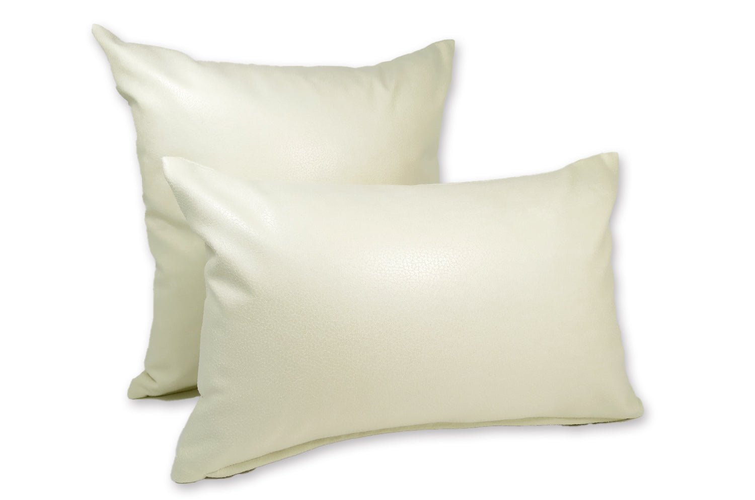 The Baghera スペイン製 Vegan Leather バゲーラ クッション (lvory) 45×30cm 中材付 - HOUSE OF JAPAN Shop