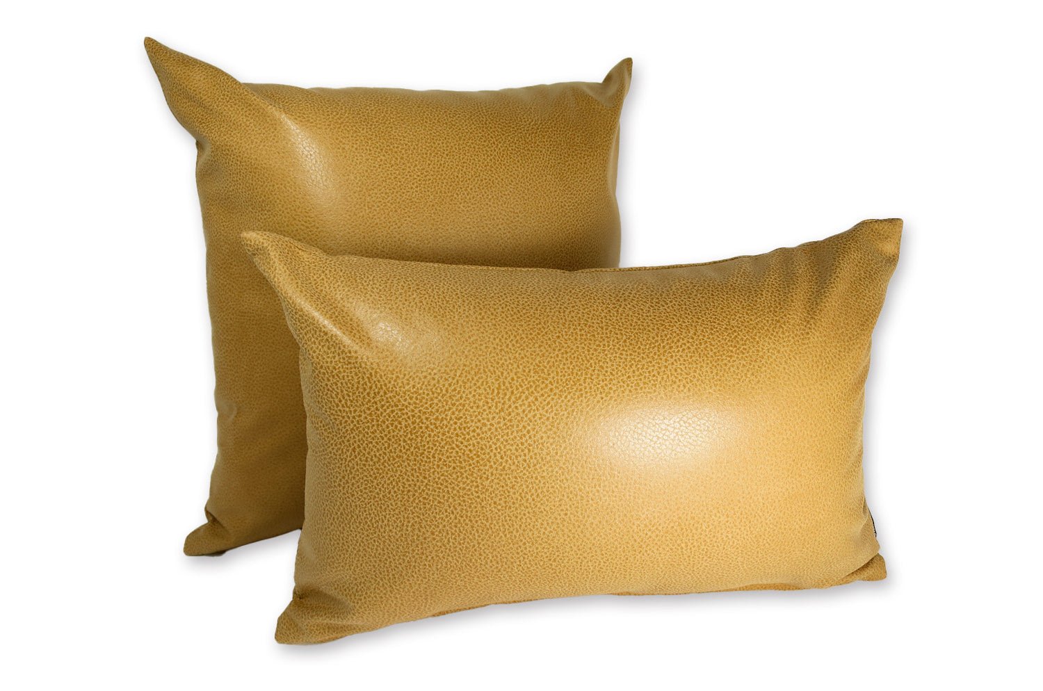 The Baghera スペイン製 Vegan Leather バゲーラ クッション (Ocher) 45×30cm 中材付 - HOUSE OF JAPAN Shop