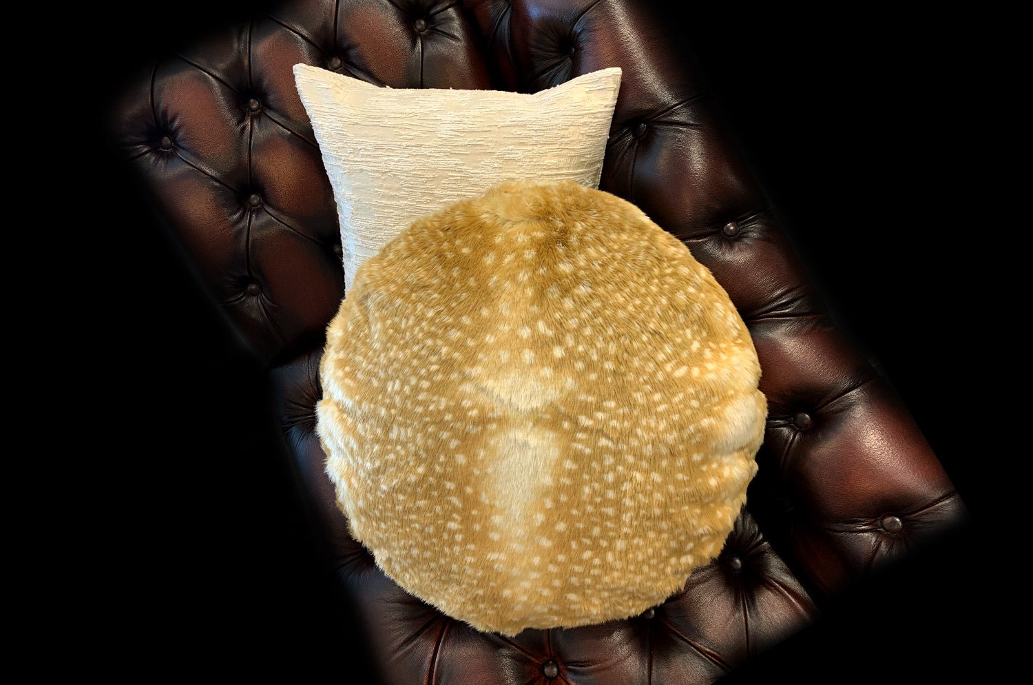 The Bambi 至極の手触りエコファー バンビ マカロンクッション Φ50×8cm 中材付 - HOUSE OF JAPAN Shop