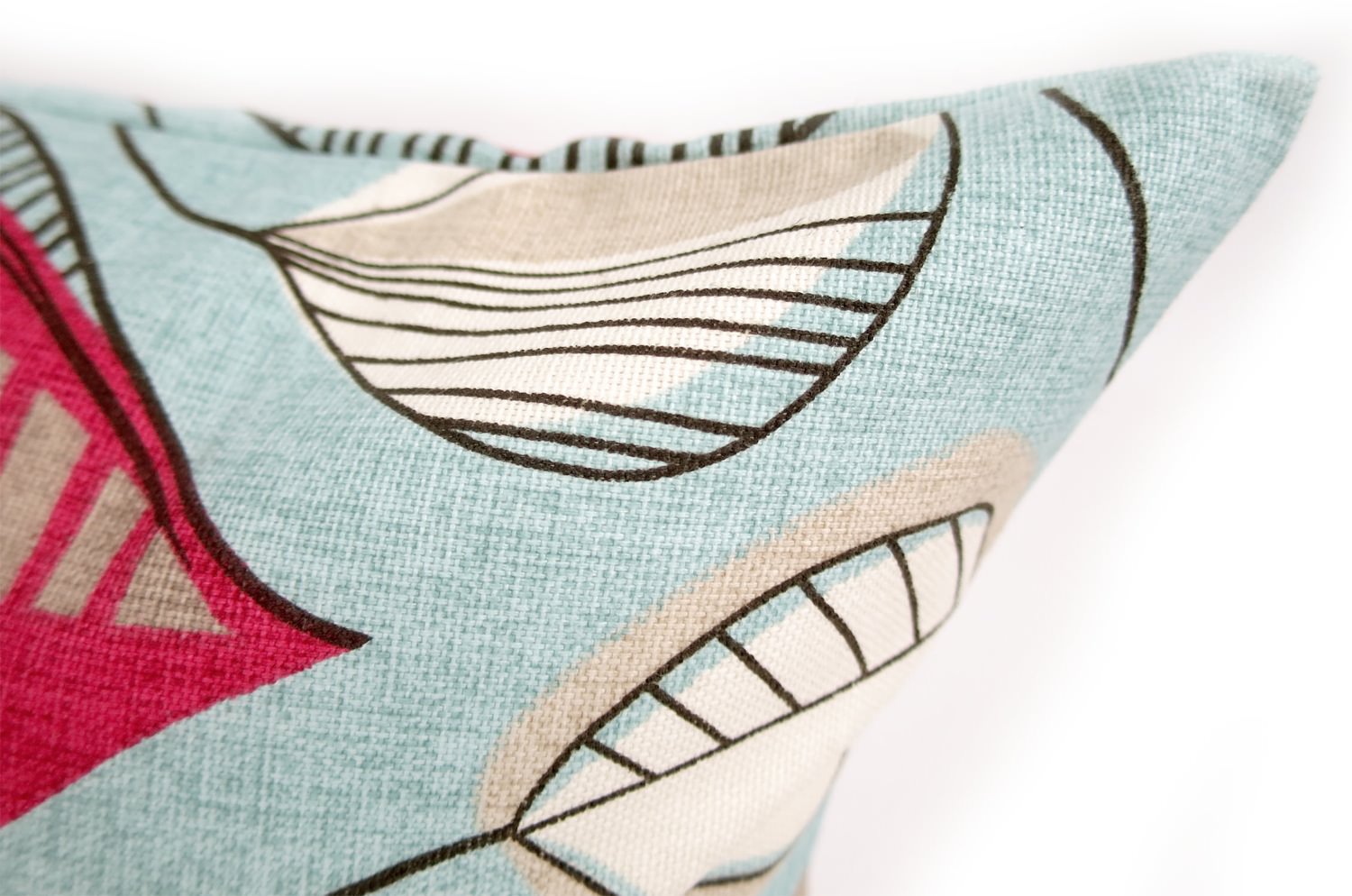 The Big Leaf クラーククラーク大きな葉っぱ柄クッション 45×30cm 中材付 - HOUSE OF JAPAN Shop