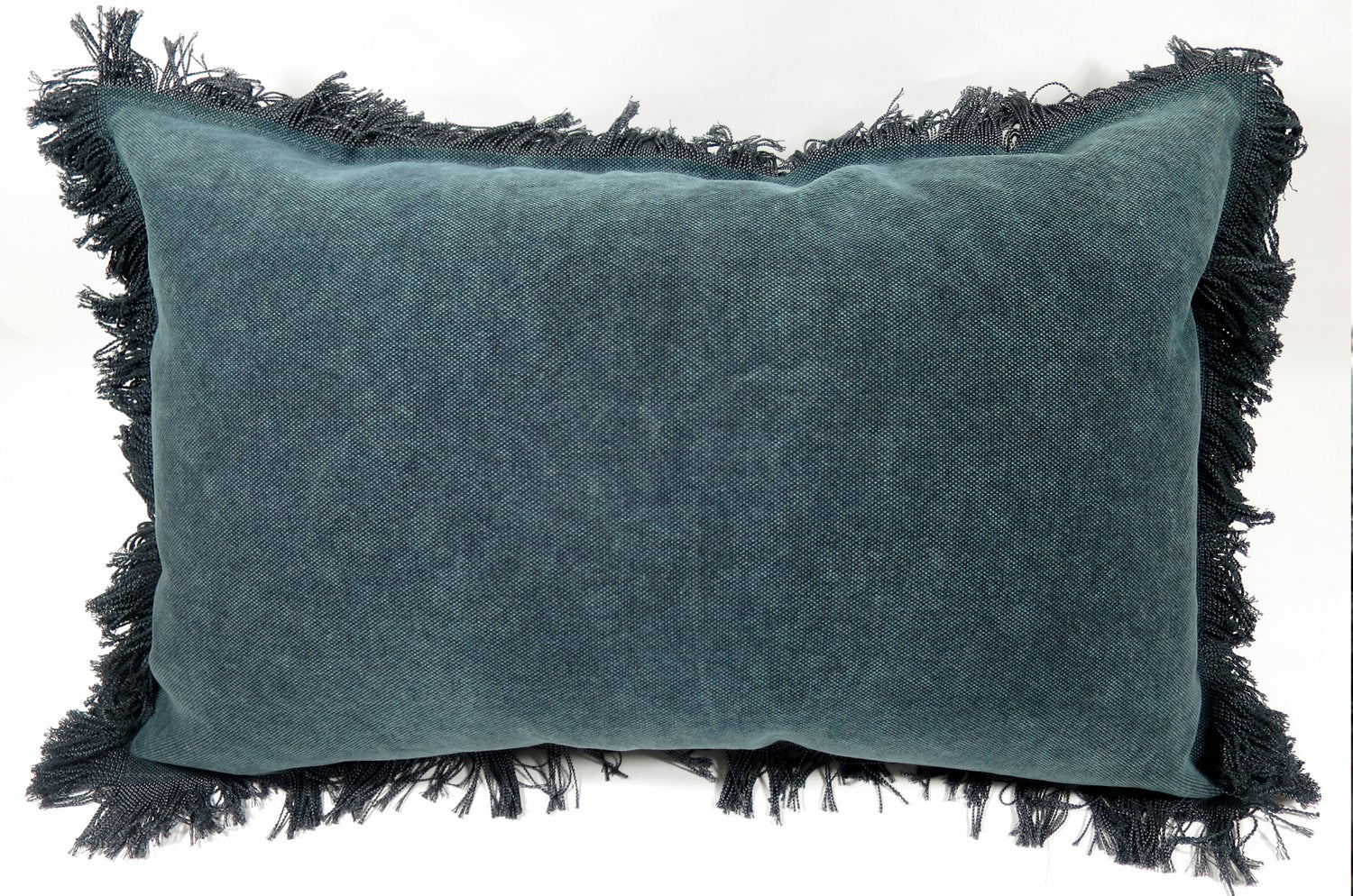 The Big Tough ビッグでタフなフリンジクッション ブルー 65×42cm 中材付 - HOUSE OF JAPAN Shop