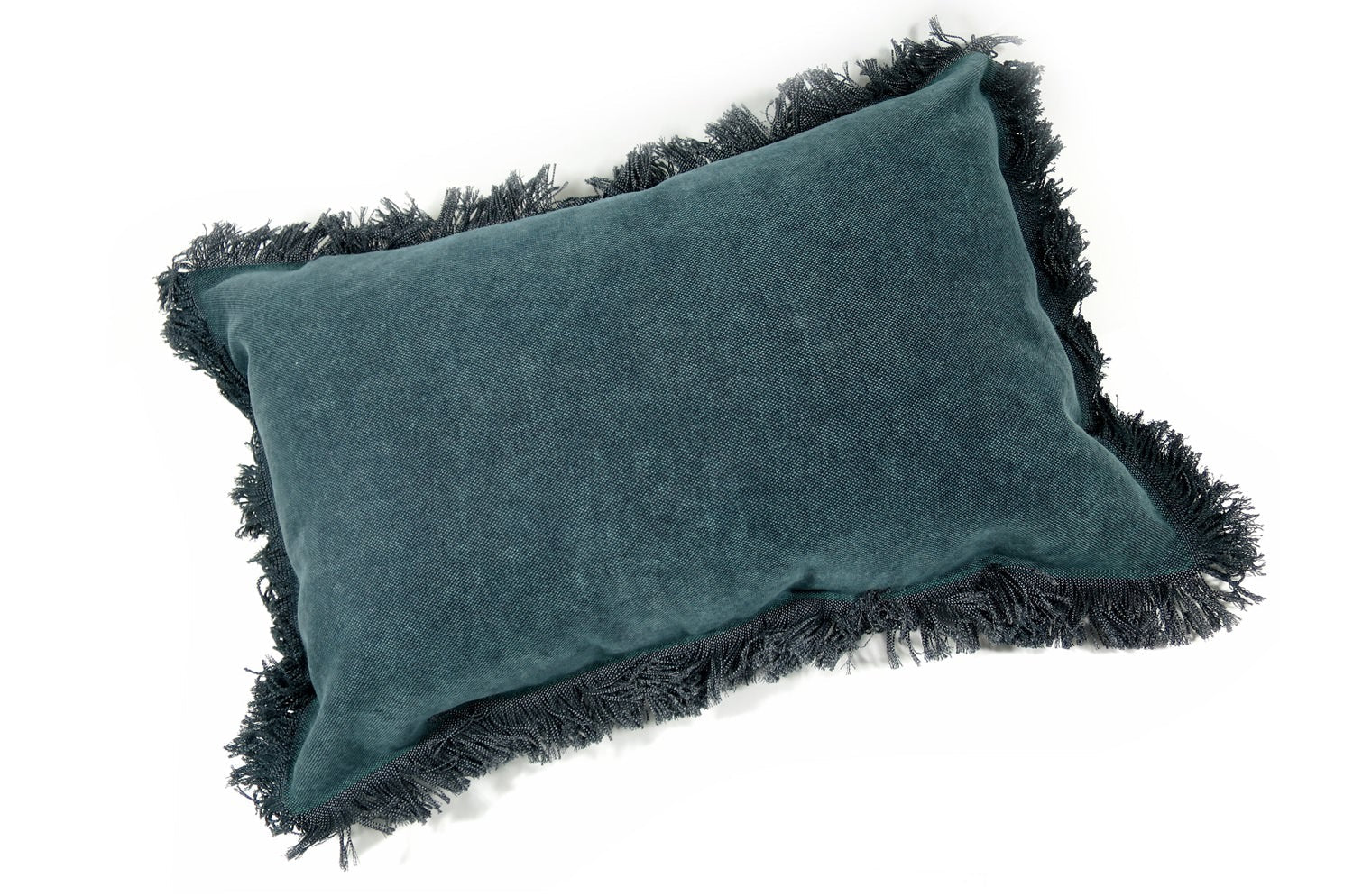 The Big Tough ビッグでタフなフリンジクッション ブルー 65×42cm 中材付 - HOUSE OF JAPAN Shop
