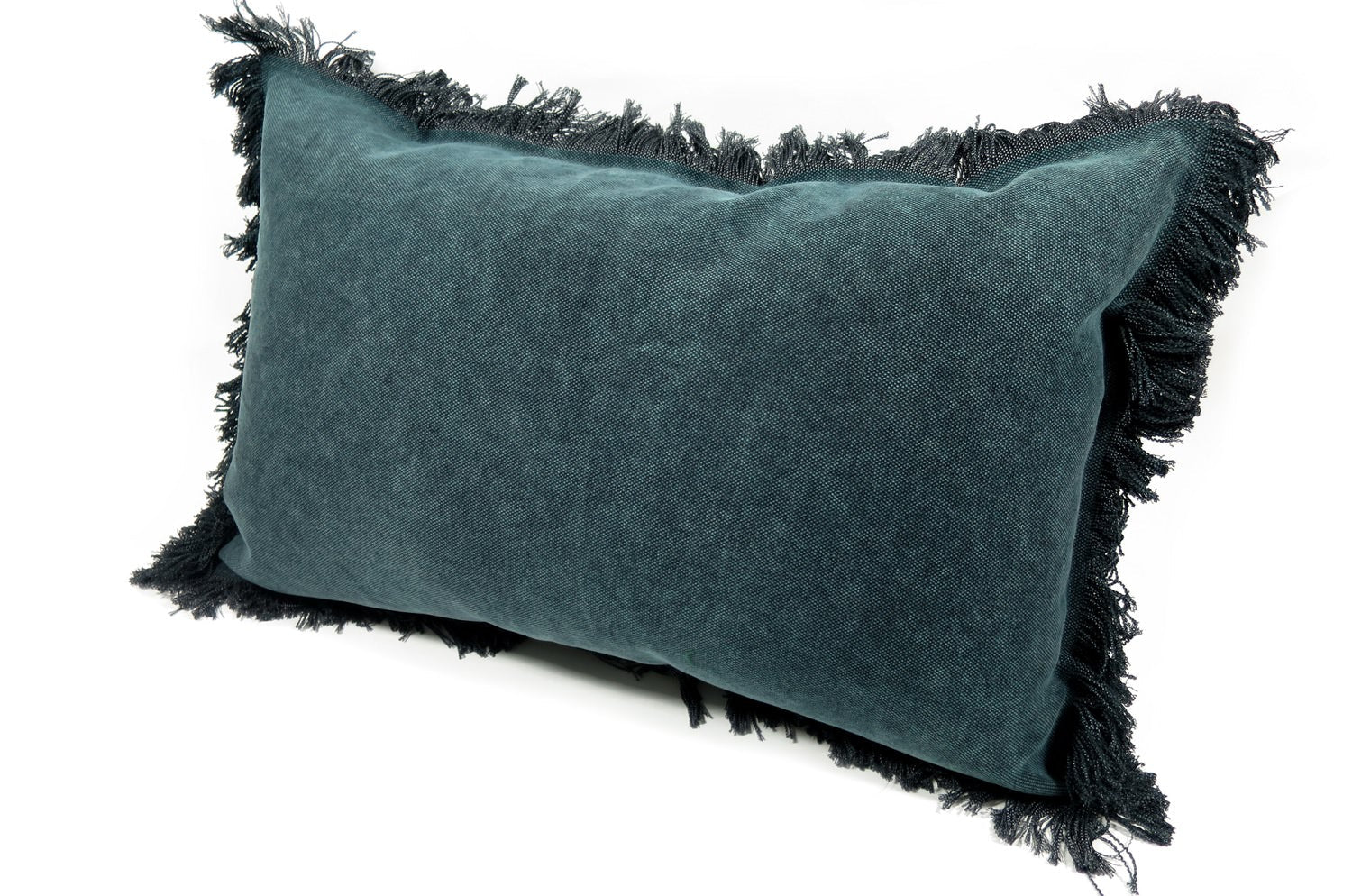 The Big Tough ビッグでタフなフリンジクッション ブルー 65×42cm 中材付 - HOUSE OF JAPAN Shop