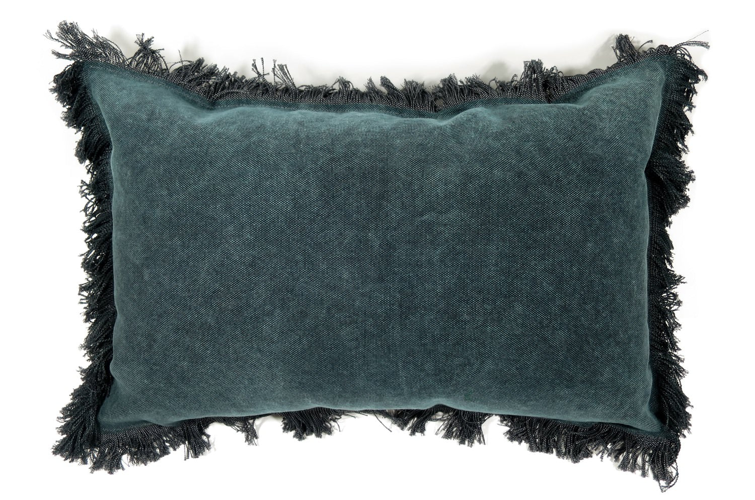 The Big Tough ビッグでタフなフリンジクッション ブルー 65×42cm 中材付 - HOUSE OF JAPAN Shop