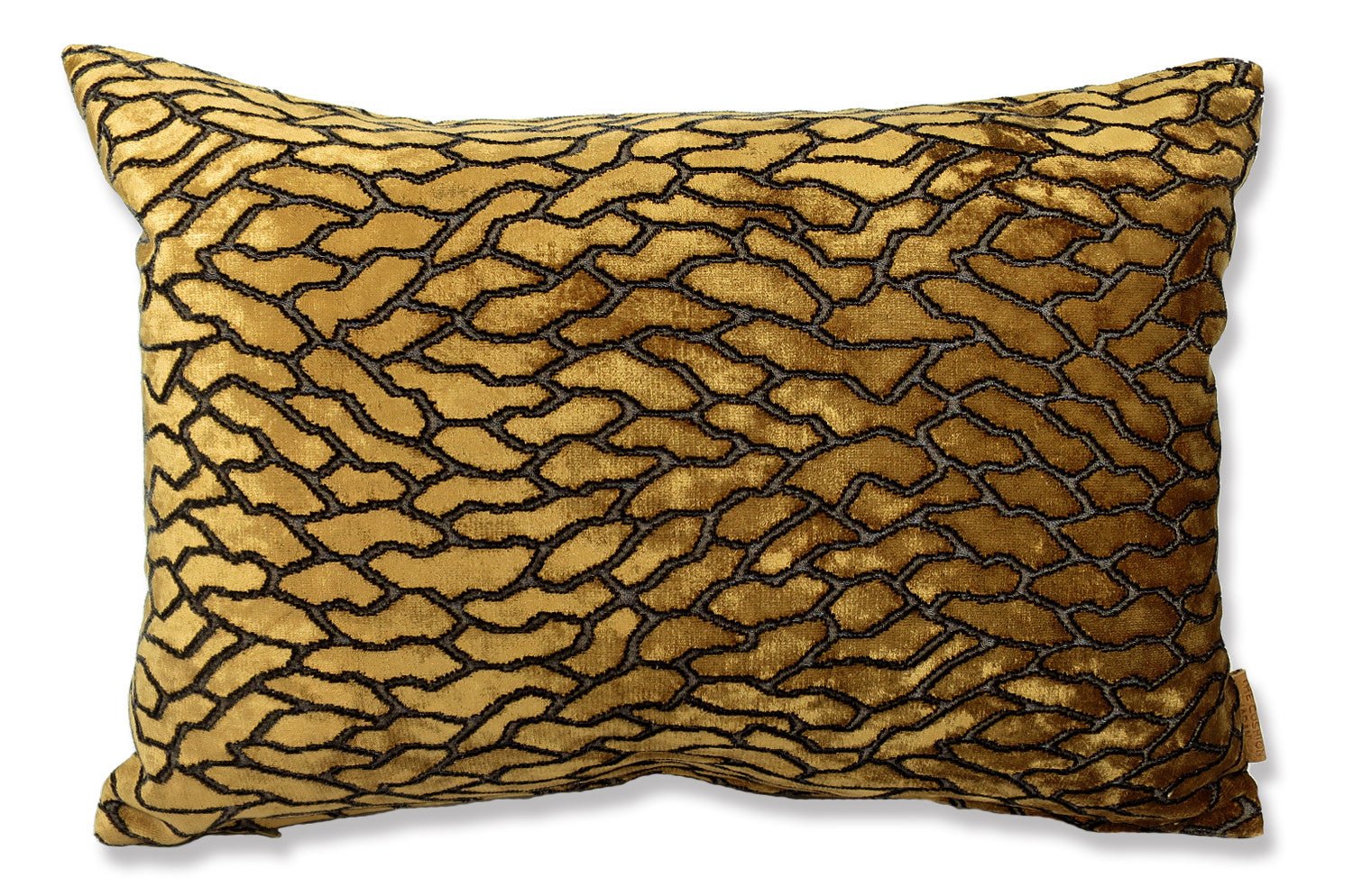 The BLACK edition ROMITA AUTUMN カットベルベットクッション 50×35cm 中材付 - HOUSE OF JAPAN Shop