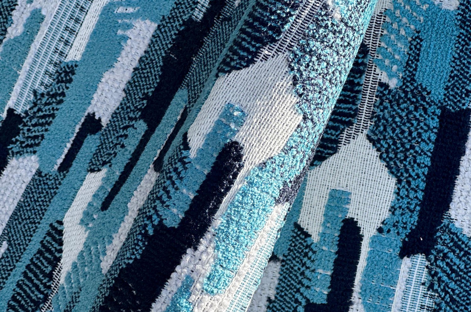 The Bleu Surface ブルーサーフェス ジャガードベルベット クッション 50×30cm - HOUSE OF JAPAN Shop