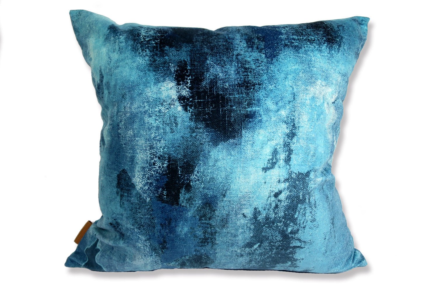 The Blue Fluid スペイン製 起毛スエード調 クッションカバー 両面ブルー 50×50cm - HOUSE OF JAPAN Shop