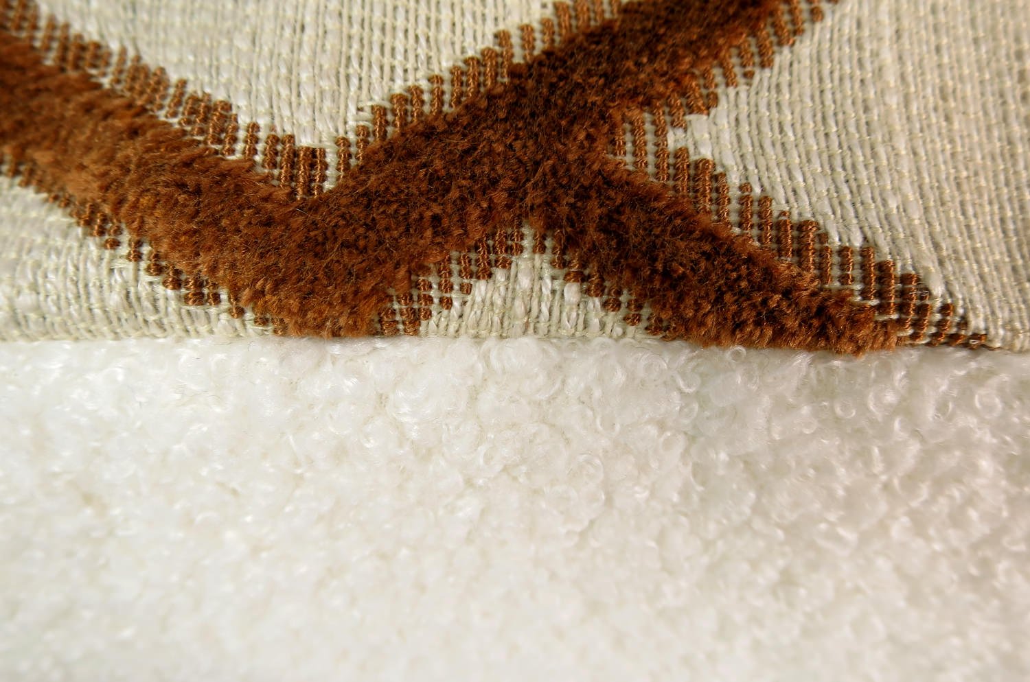 The BLUES ブルース フレンチジャガードベルベット×ブークレ クッション 45×30cm 中材付 - HOUSE OF JAPAN Shop