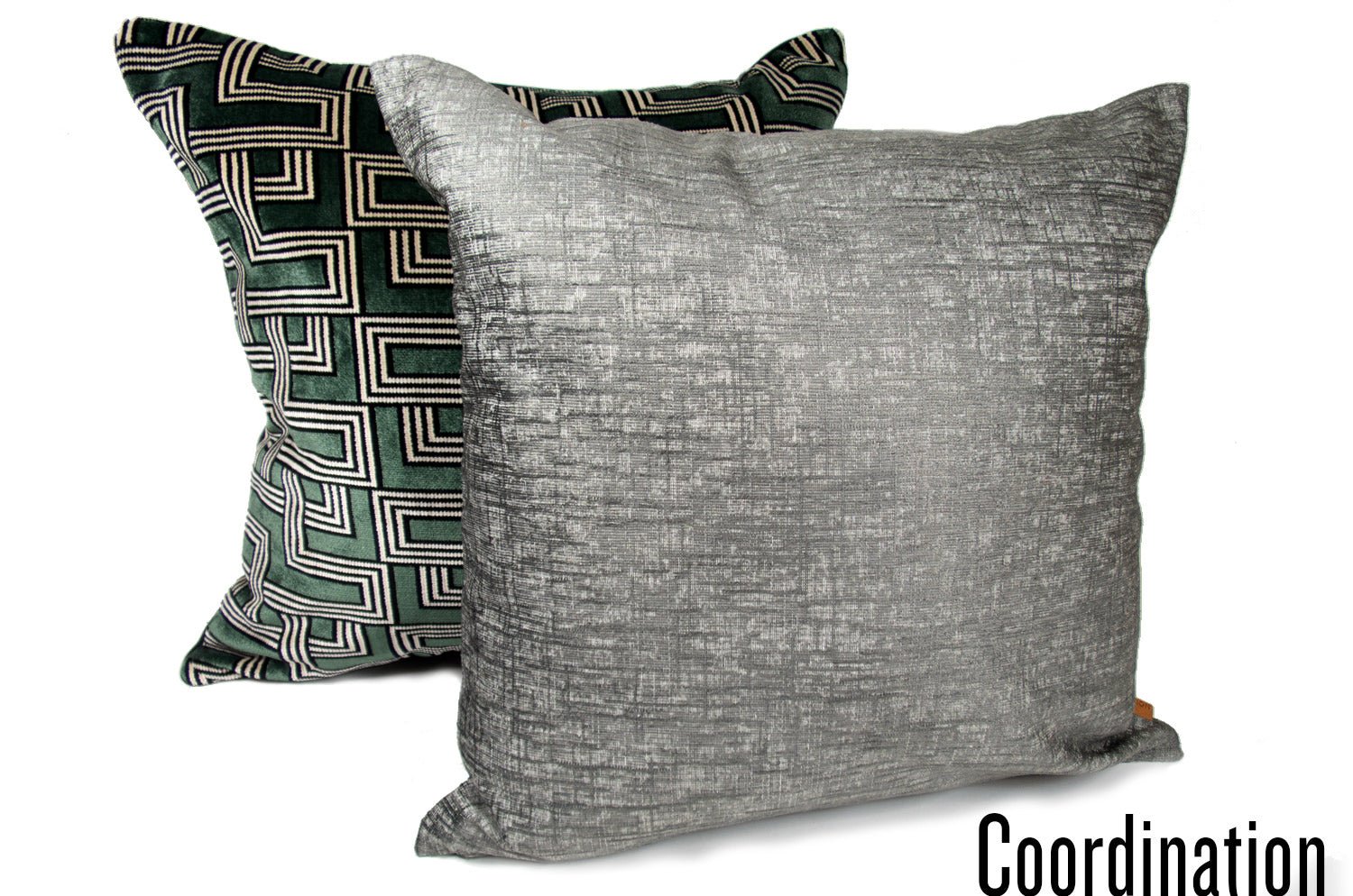 The Blurred pattern クッションカバー グレー 45cm角 - HOUSE OF JAPAN Shop