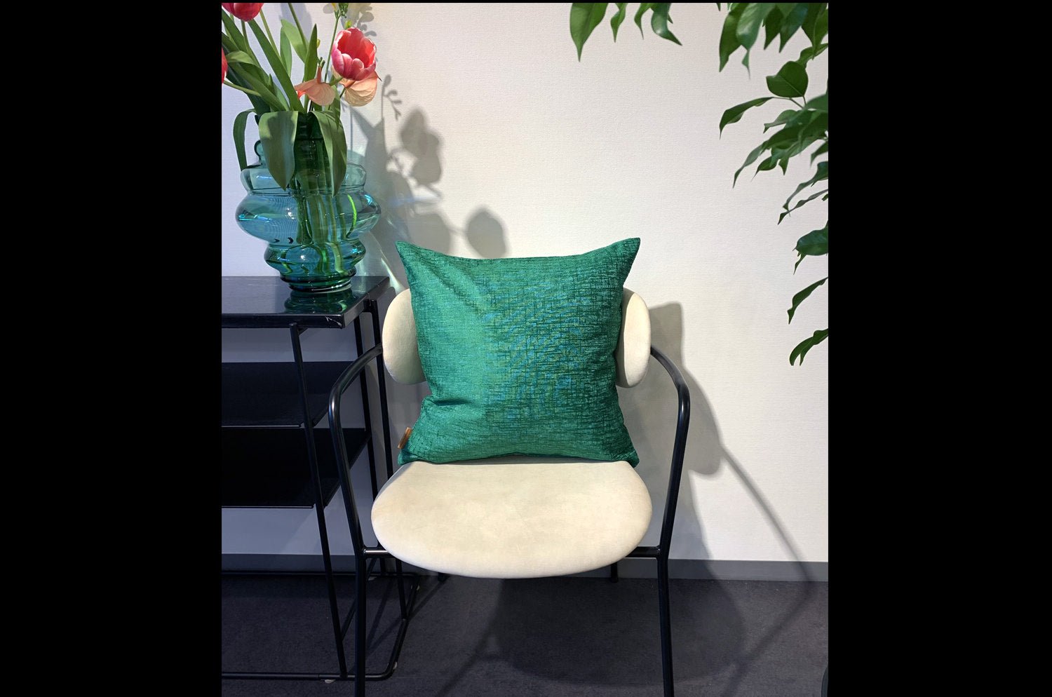 The Blurred pattern クッションカバー AmazonGreen 45×45cm - HOUSE OF JAPAN Shop