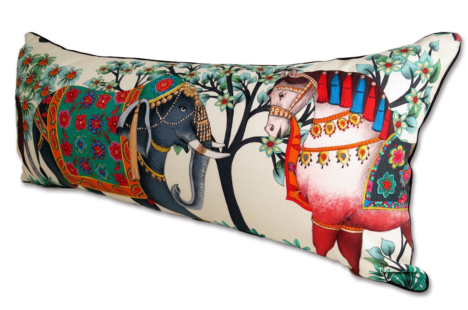 The Bohemian Rhapsodi ボヘミアンラプソディ 横長クッション(b) (エクリュ)68×31cm 中材付 - HOUSE OF JAPAN Shop