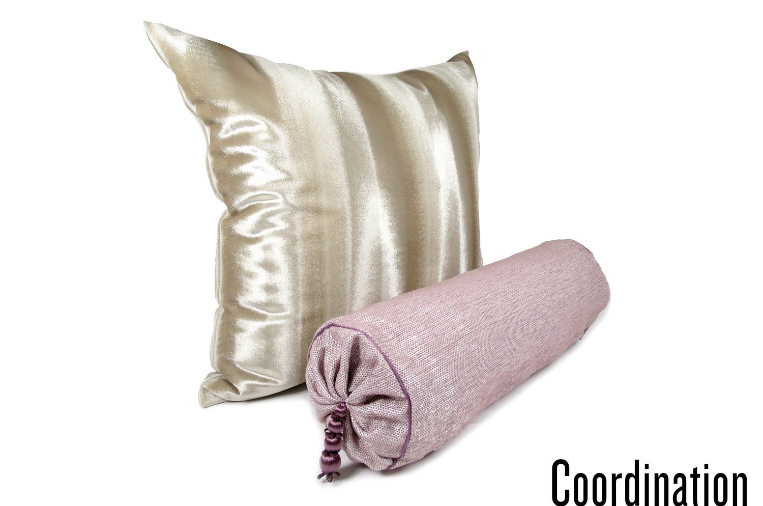 The Bolster Houlesタッセル付きボルスタークッション wine Φ15×45cm 中材付 - HOUSE OF JAPAN Shop