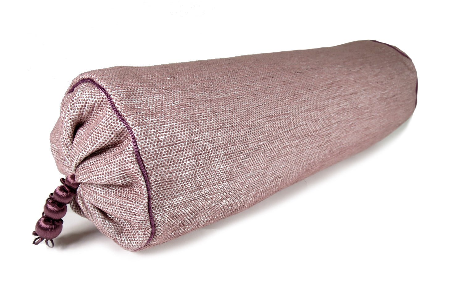 The Bolster Houlesタッセル付きボルスタークッション wine Φ15×45cm 中材付 - HOUSE OF JAPAN Shop