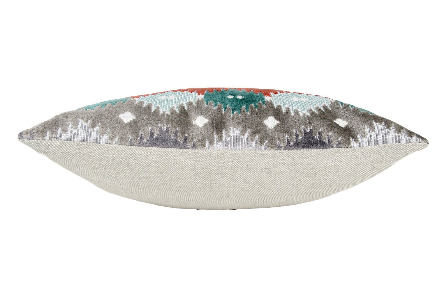 The Bombay ボンベイ ジャガード ベルベット クッション (Foret) 45×30cm 中材付 - HOUSE OF JAPAN Shop